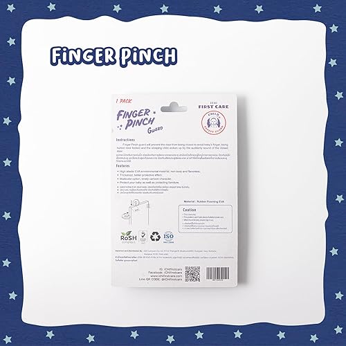 Miniatura 5 de Ichi First Care Protector de pellizco para dedos, evitará que la puerta se cierre para evitar que el dedo del bebé, sea cazado con cerradura y que