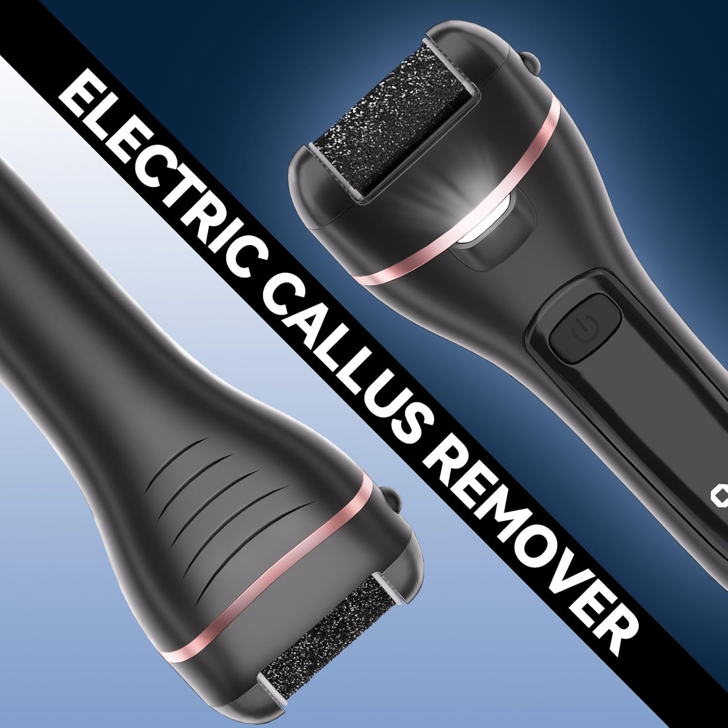 Wea&Hea Electric Callus Remover for Feet, 30 in 1 Professional Pedicure Kit with 9 Roller Heads, 2-Speed Rechargeable & Waterproof Foot File - Ultimate Foot Spa Tools for Smooth Skin at Home - Image 6