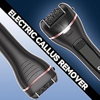 Vista 6 de Wea&Hea Removedor eléctrico de callos para pies, kit de pedicura profesional 30 en 1 con 9 cabezales de rodillo, lima de pies recargable e