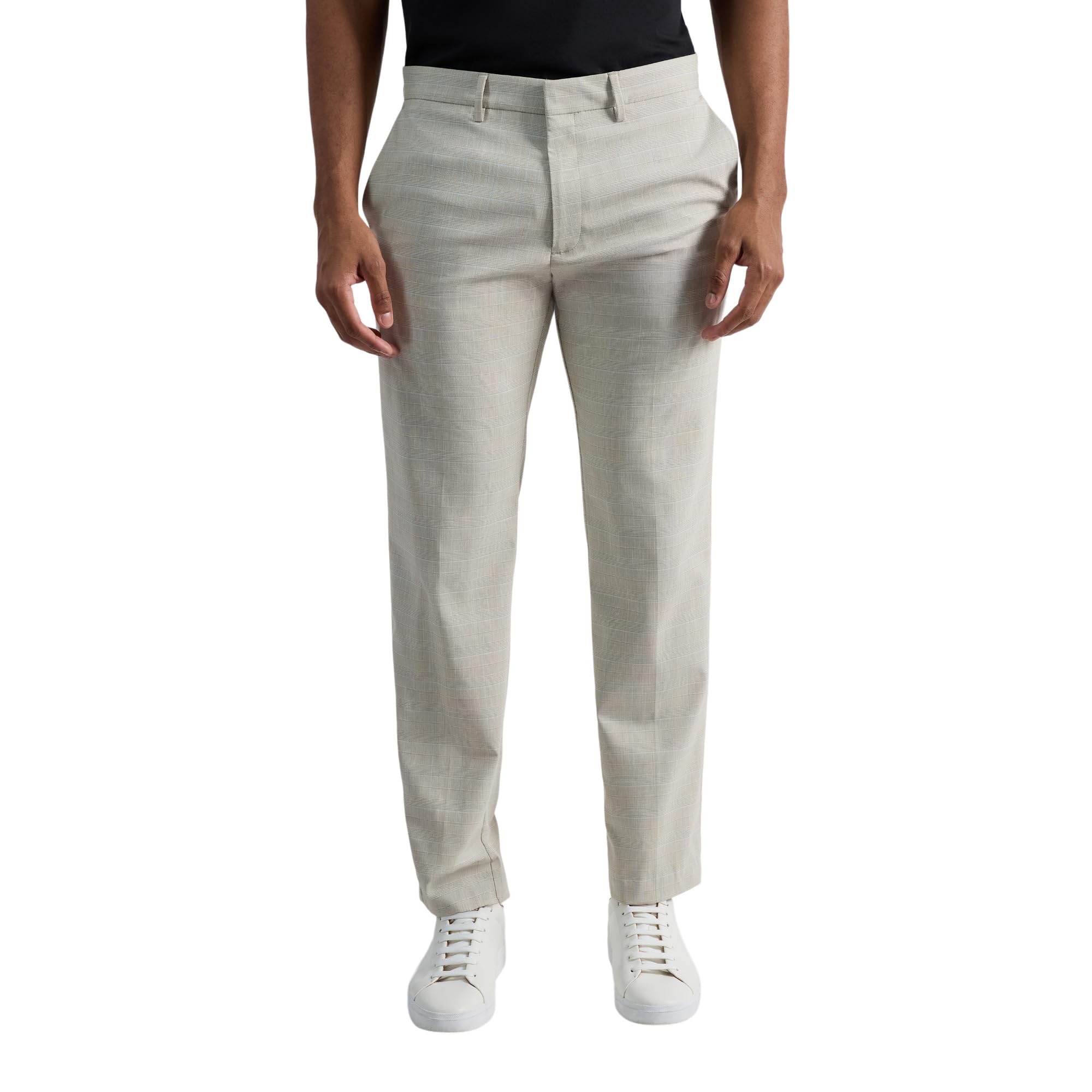 Kenneth Cole Reaction Slim Fit Plaid Patterned Dress Pant - Pantalones de Vestir Hombre