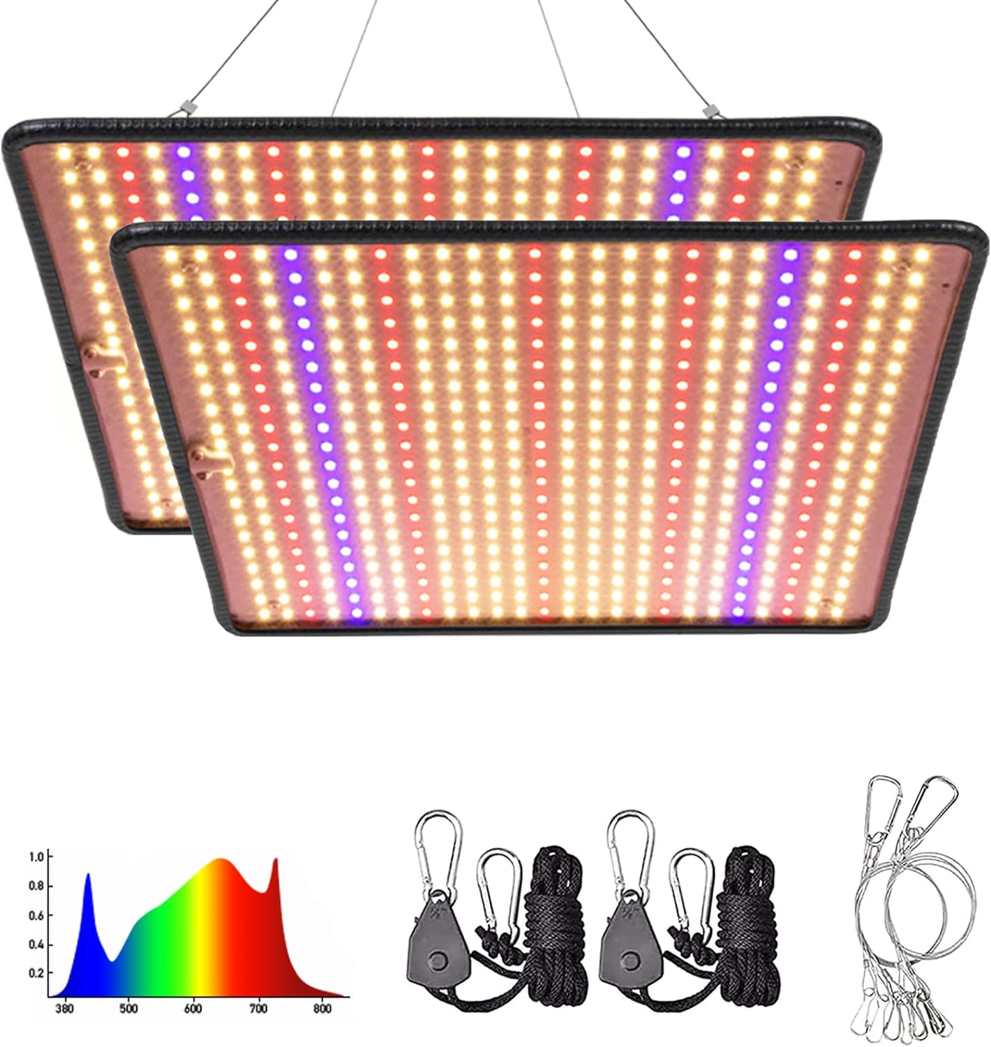 Amazon.co.jp: GREENSINDOOR 植物育成ライト LED 36W 超薄型 500LEDs