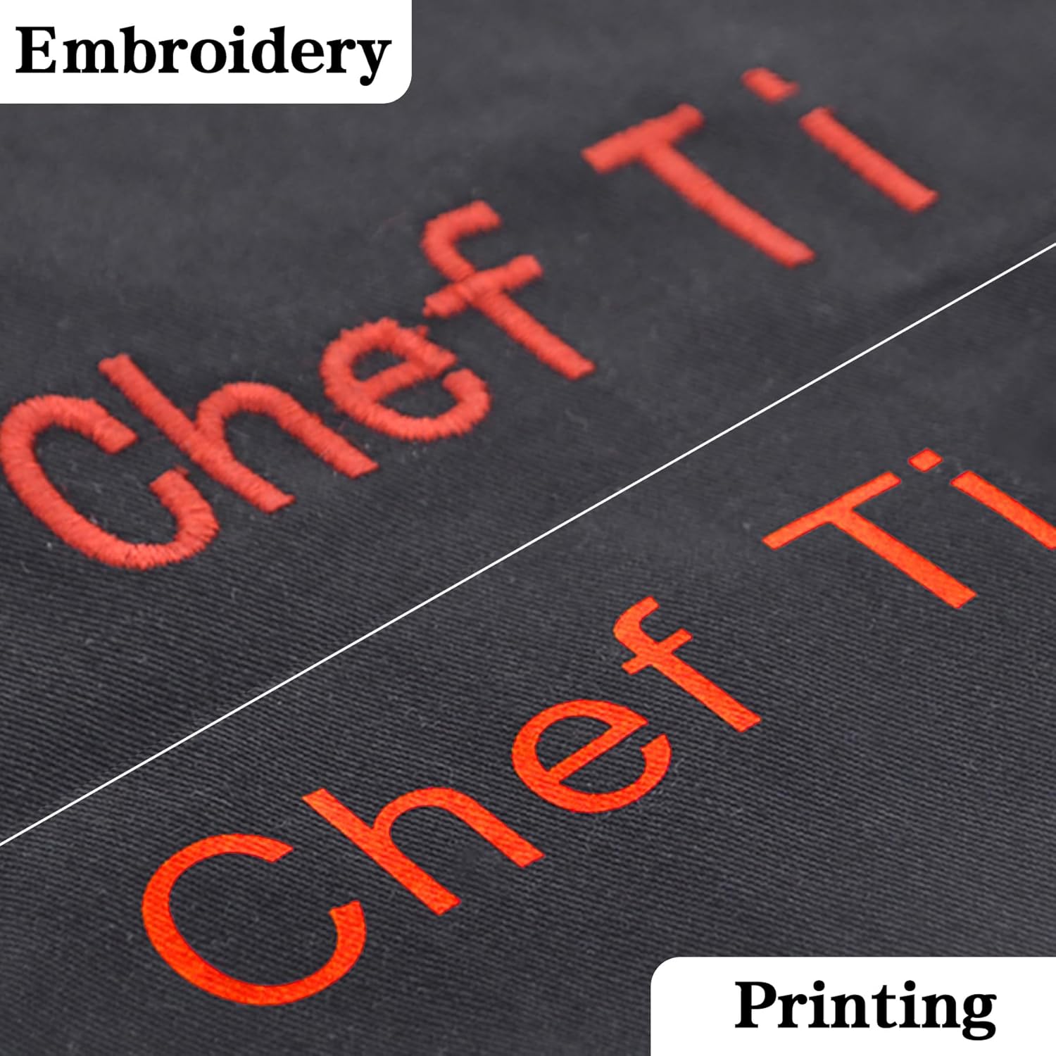 TopTie 3 Pack Custom Short Sleeve Chef Coats Personalized Printing Embroidered Jackets
