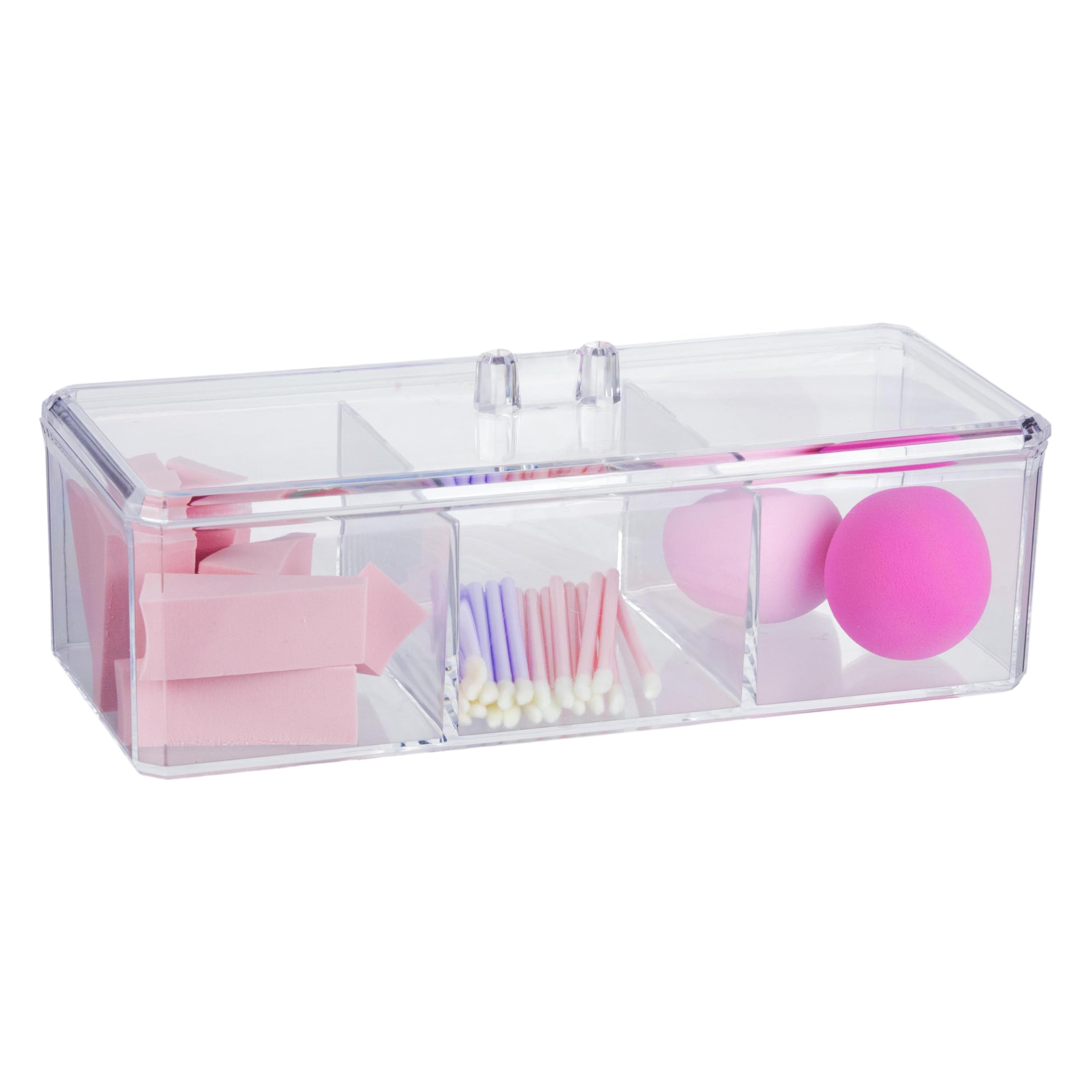 30pc Beauty Essentials Kit - Includes Beauty Blenders, Makeup Sponges & Lip Applicators w/Organizer - Assorted Cosmetic Applicator Set | Professional Beauty Tools + Accessories