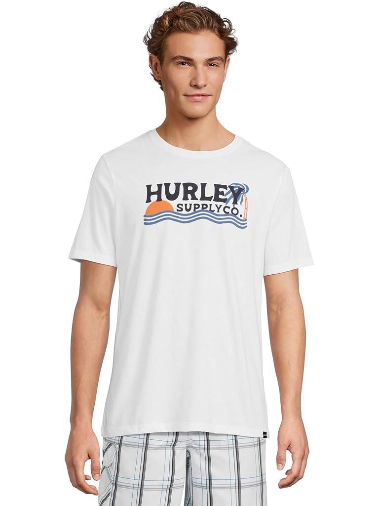 White Hurley Wet Sand Short Sleeve