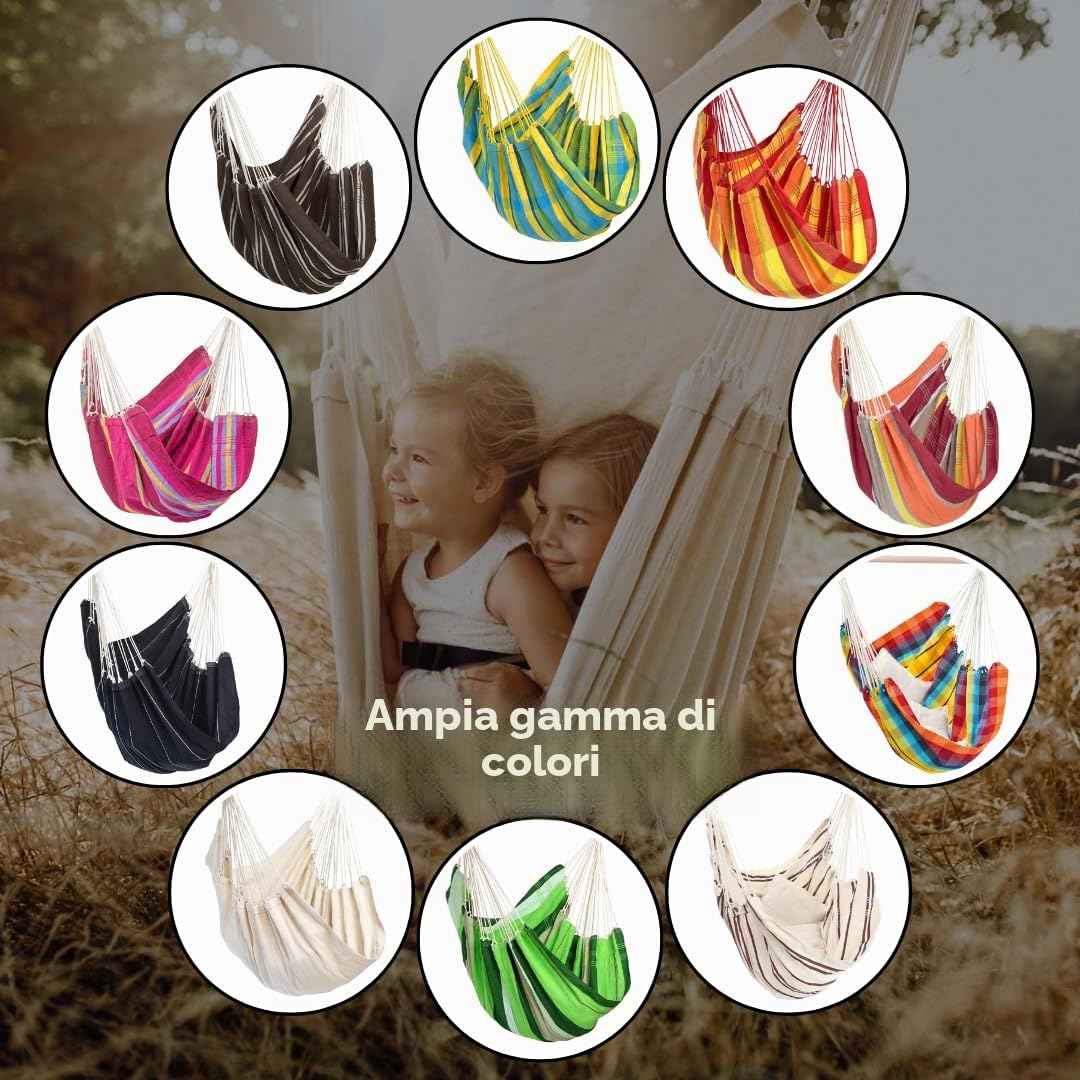 Amazonas Hammock AZ-2030150 Brasil Poltrona Sospesa Acerola, Arancione, 130x110x160 cm
