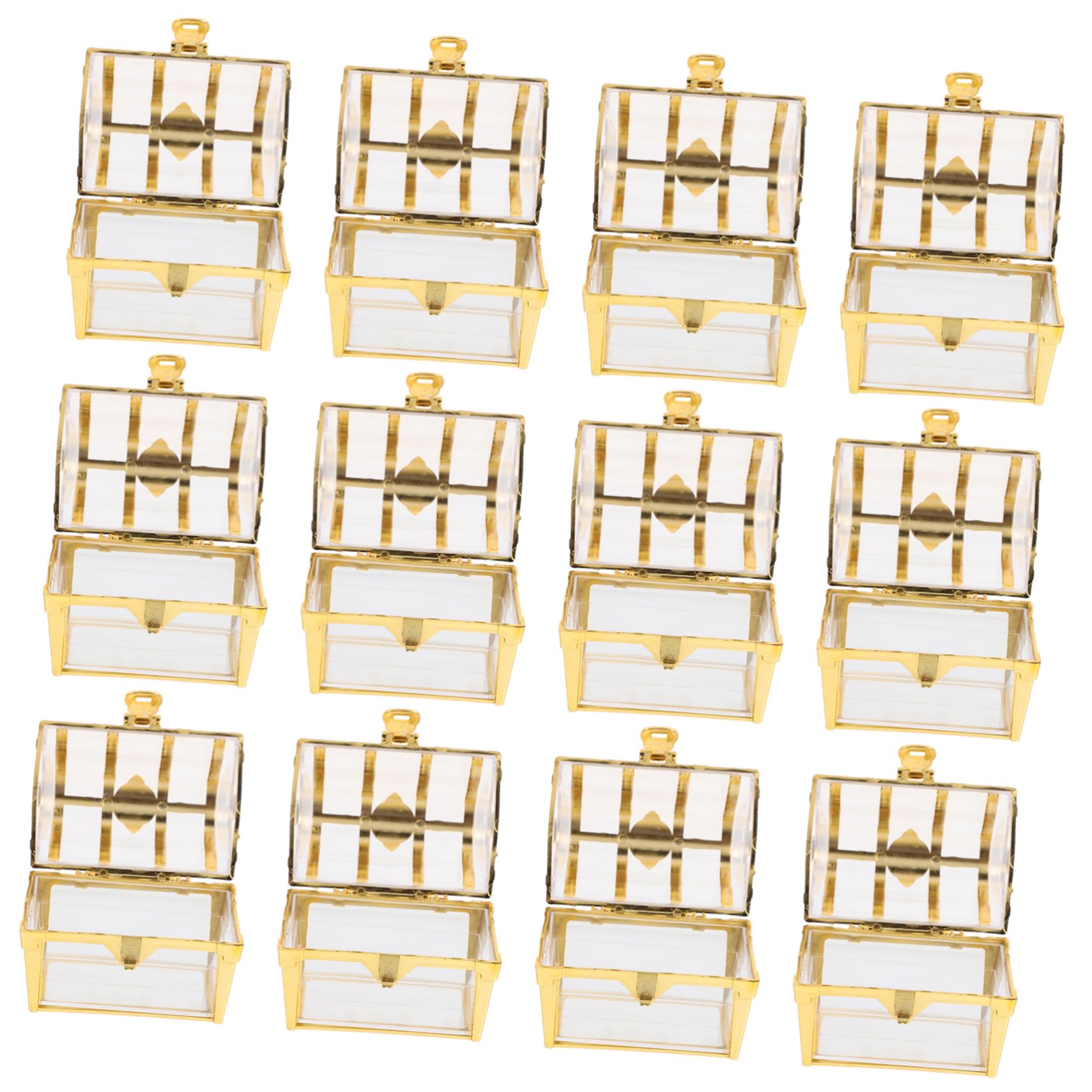 Amosfun 5 Set Di Contenitori Per Caramelle Per Feste Cioccolatini Dolciumi Scatole Per Caramelle Scatole Per Bomboniere Decorazioni Eleganti 12 Pezzi * 5