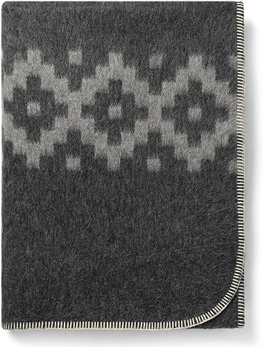 Miniatura 86 de Manta gruesa de lana de alpaca pesada para acampar al aire libre en interiores, mantas suaves de lana de alpaca peruana que vienen en diseño étnico