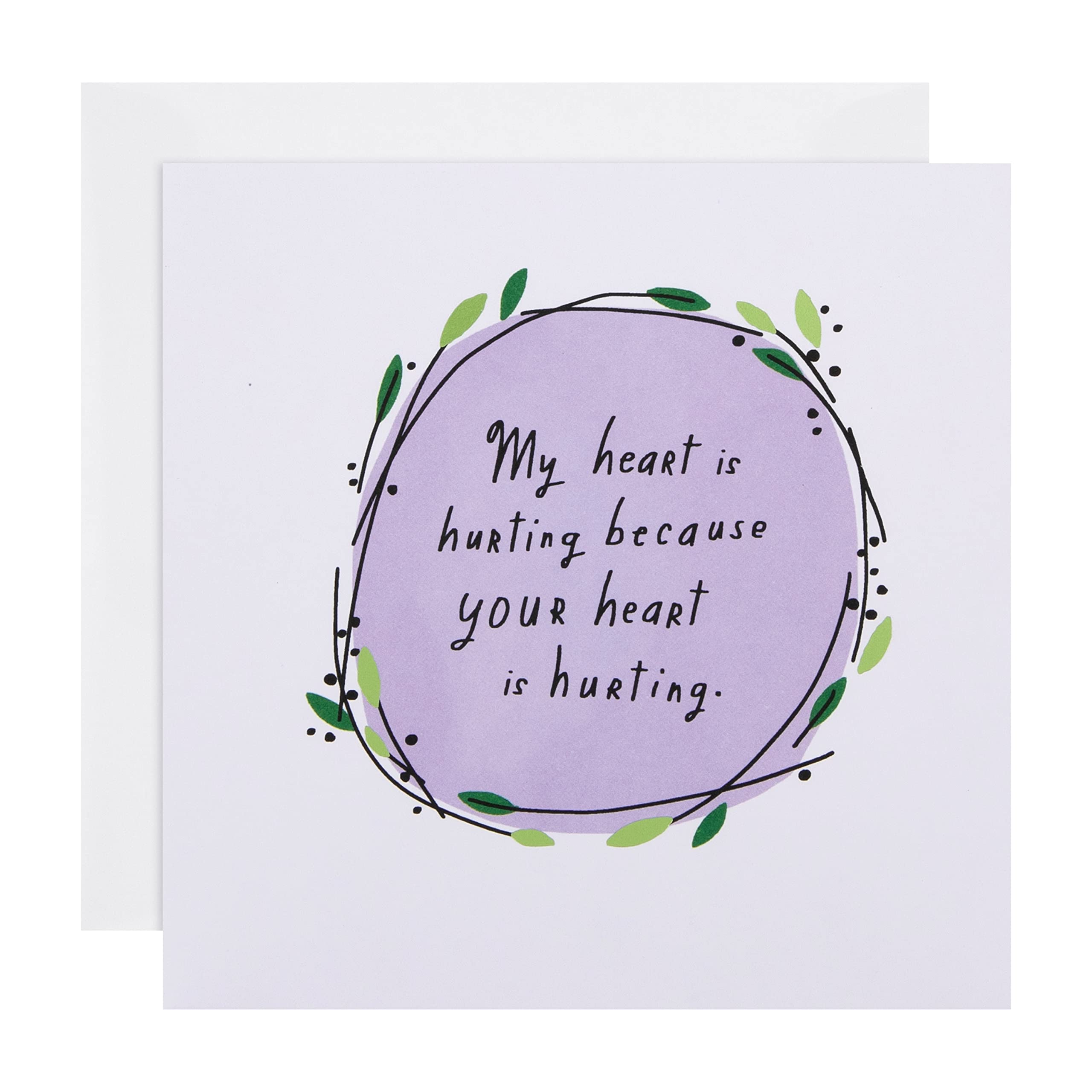 Sympathy Card - Contemporary Wreath Design