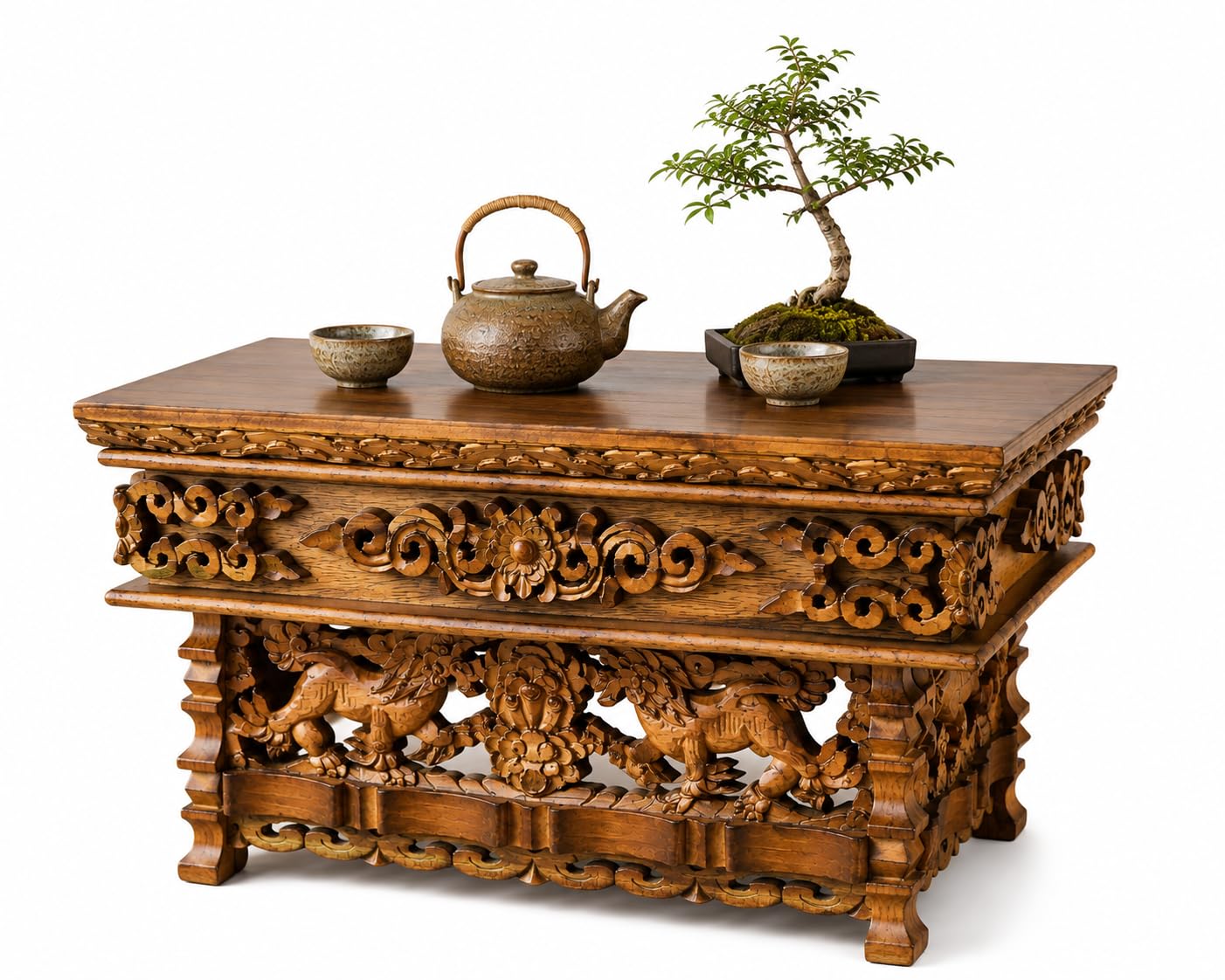 Amazon.com: Tribe Azure Fair Trade Small Snow Lion Altar Table