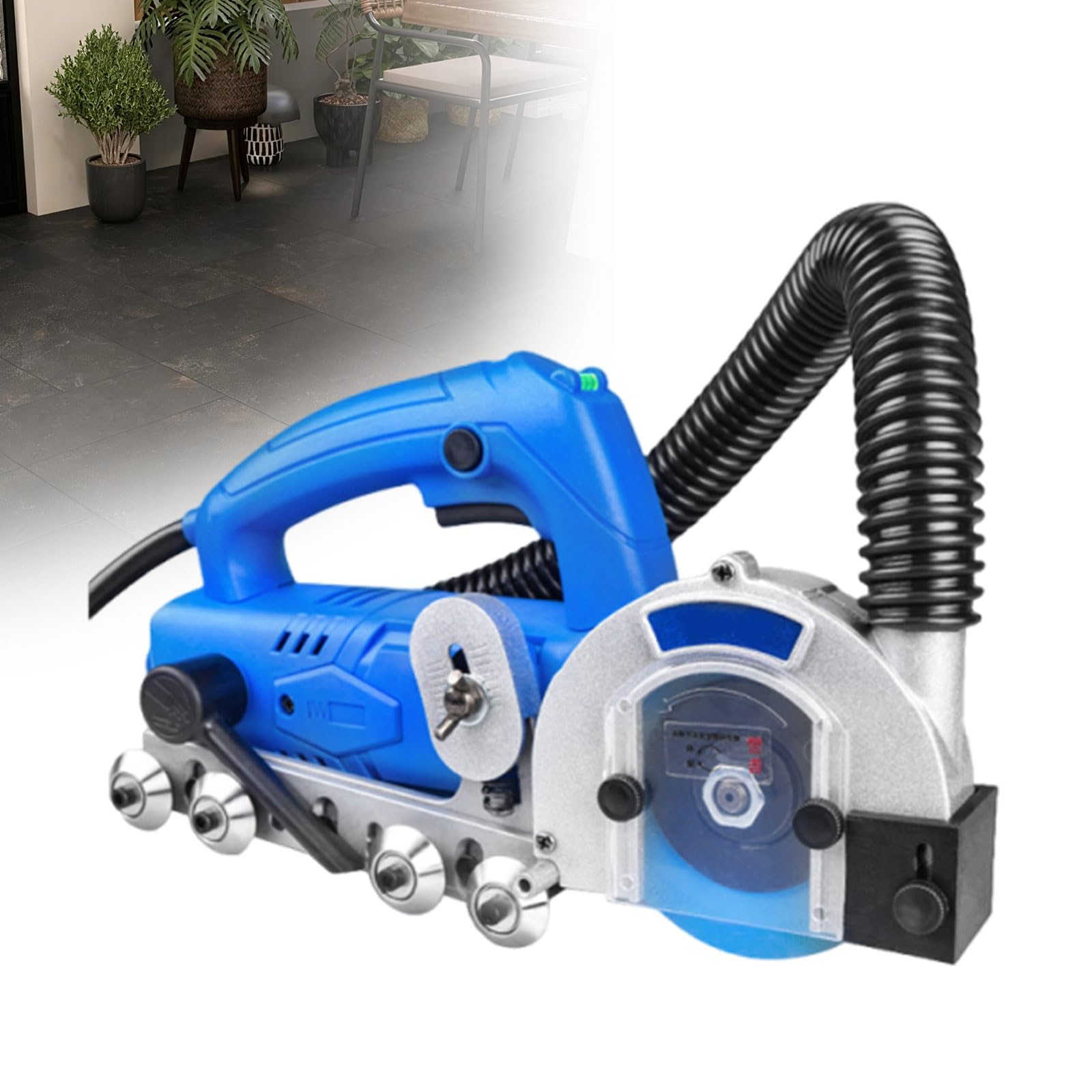 Rainureuse carrelage 1200W avec sac poussière pour déjointoyer les sols DIY