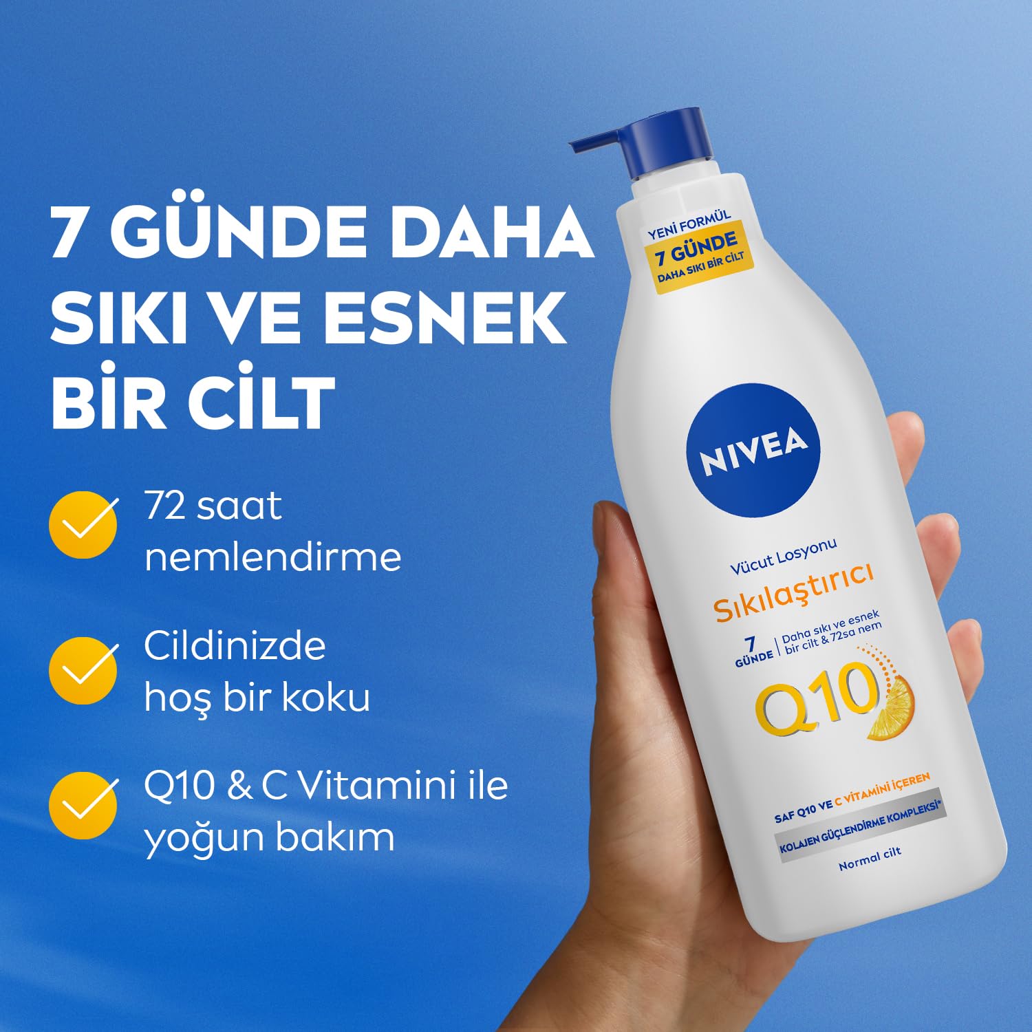 Nivea Creme Soft Kremsi Dokunuş Duş Jeli 750ml ve Q10 Sıkılaştırıcı Nemlendrici Vücut Bakım Losyonu 400ml