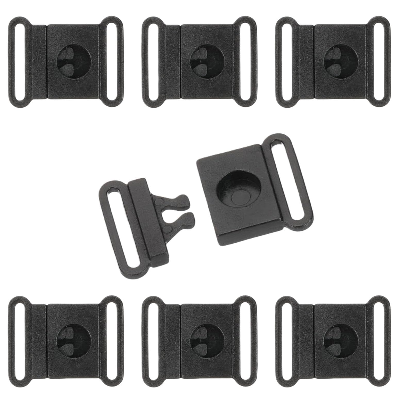 OHiZVZV ​50 Packs Plastic Safety Breakaway Buckles, Quick Release Snap Buckle, Adjustable Belt Clasps for Bra Straps, Pet Collars, Lanyards (15mm)​​