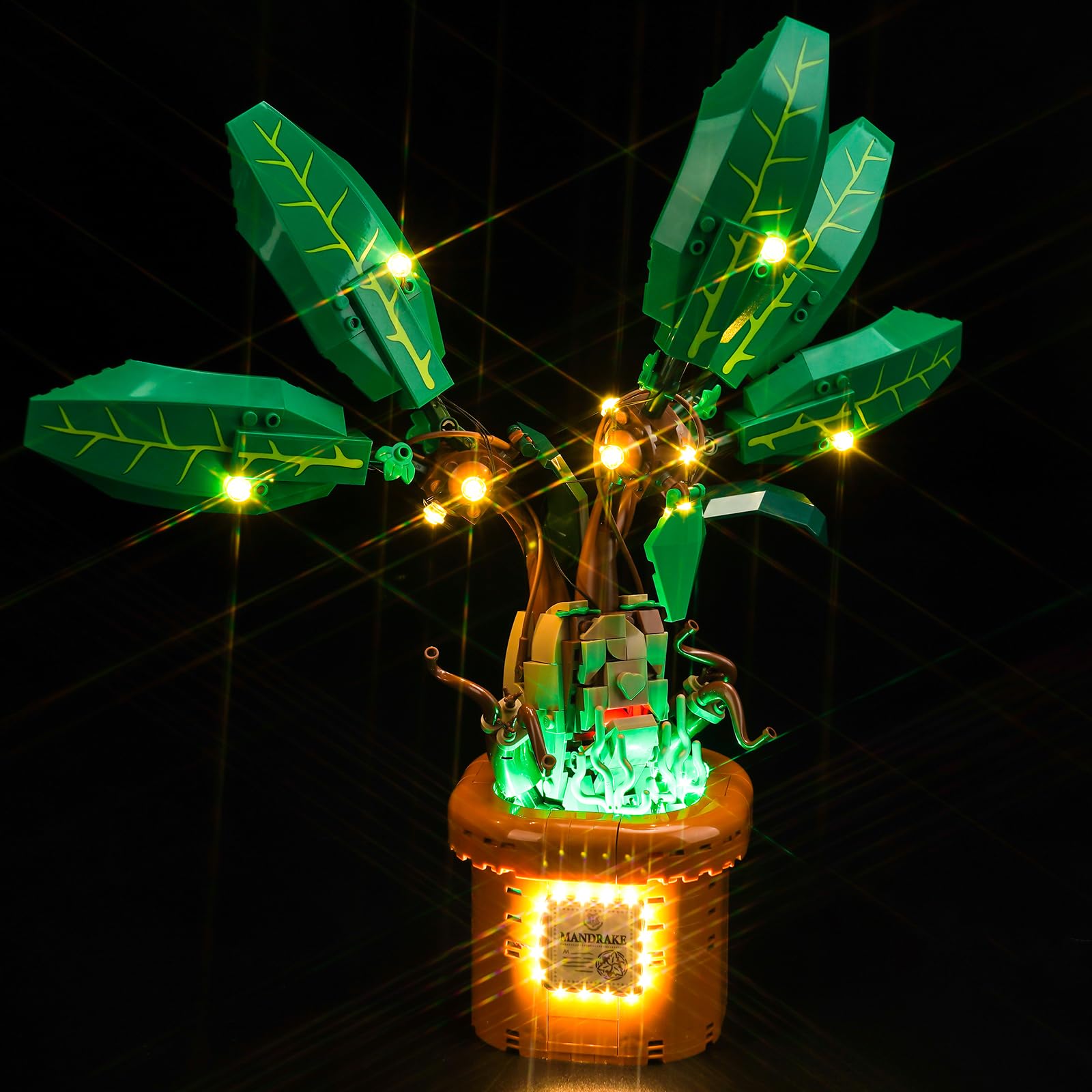 Music Version Light Set for Lego Harry Potter Mandrake Figure & Pot Plant Toy 76433 (No Lego) - Image 2