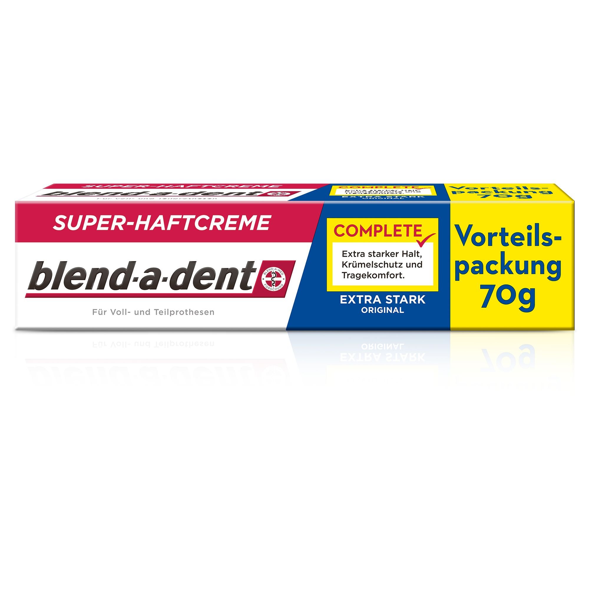 Blend-a-dent Complete Original Lot de 3 tubes de crème adhésive 3 x 70 g