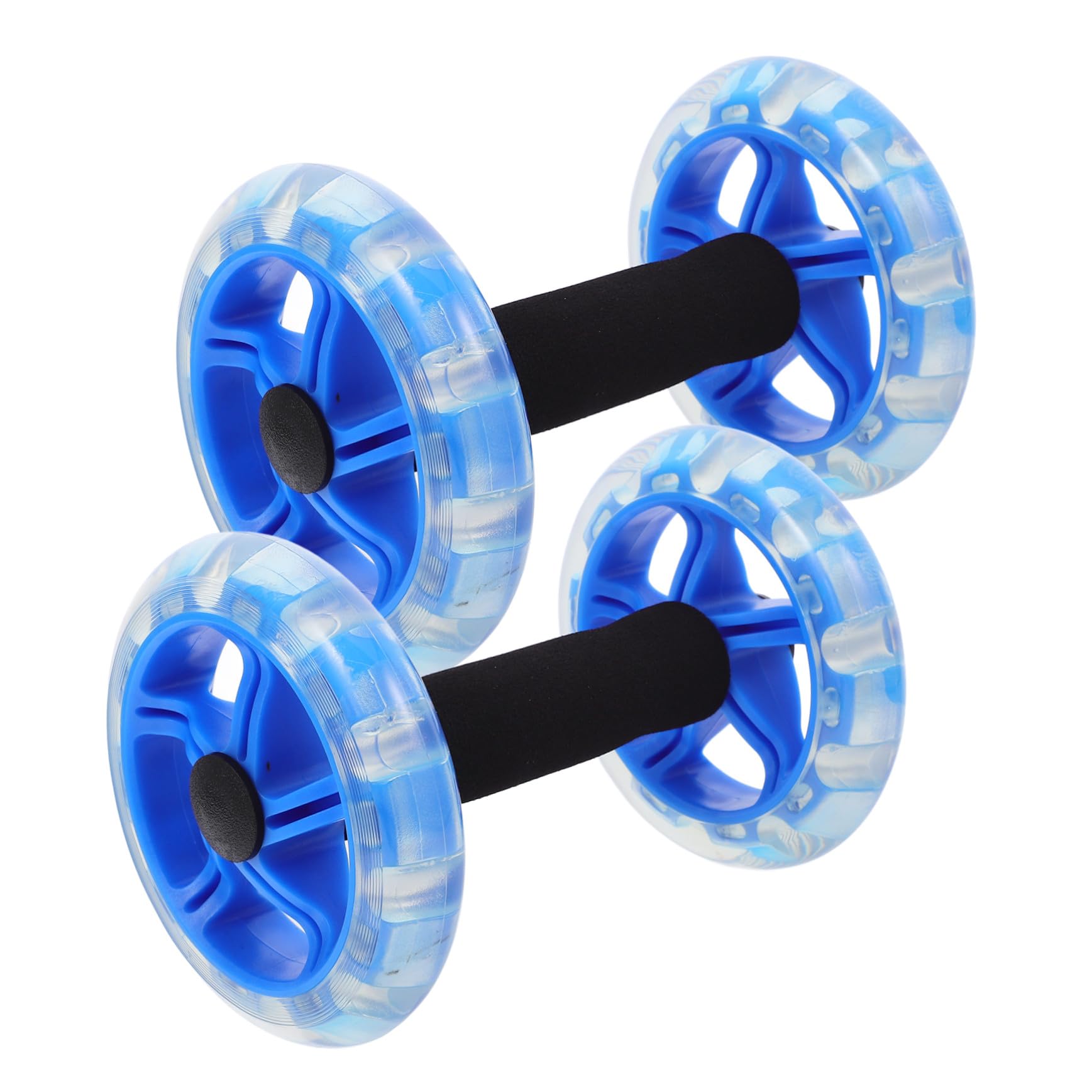 Abaodam Rodillo de Fitness Rueda de Fitness para Abdominales Ruedas Dobles, Agarre Antideslizante y Estabilidad Mejorada, Cómodo para Entrenamiento de Abdominales en Casa y Gimnasio
