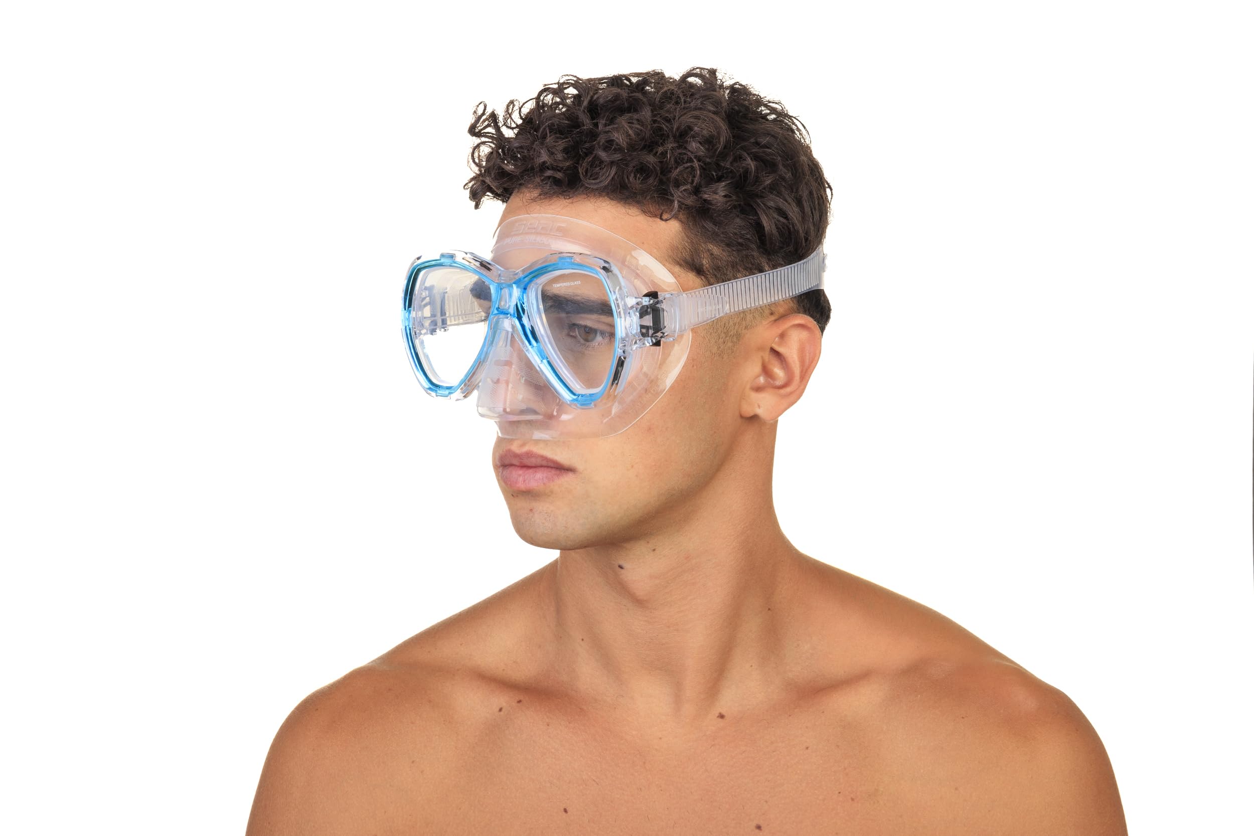 SEAC SET TRIS Snorkeling, Pinne Ala, Maschera Elba, Snorkel Tribe adatto allo snorkeling e all’immersione ricreativa per adulti e bambini, Unisex