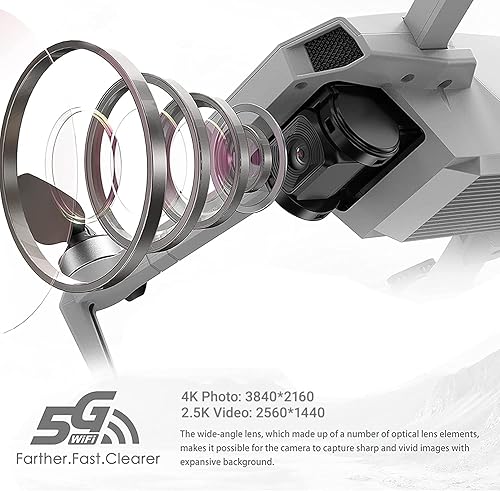 Miniatura 3 de contixo Drones de bolsillo F31 con cámara para adultos 4K UHD Wifi cámara, FPV Quadcopter, plegable, 25 tiempo de vuelo, sígueme, motores sin