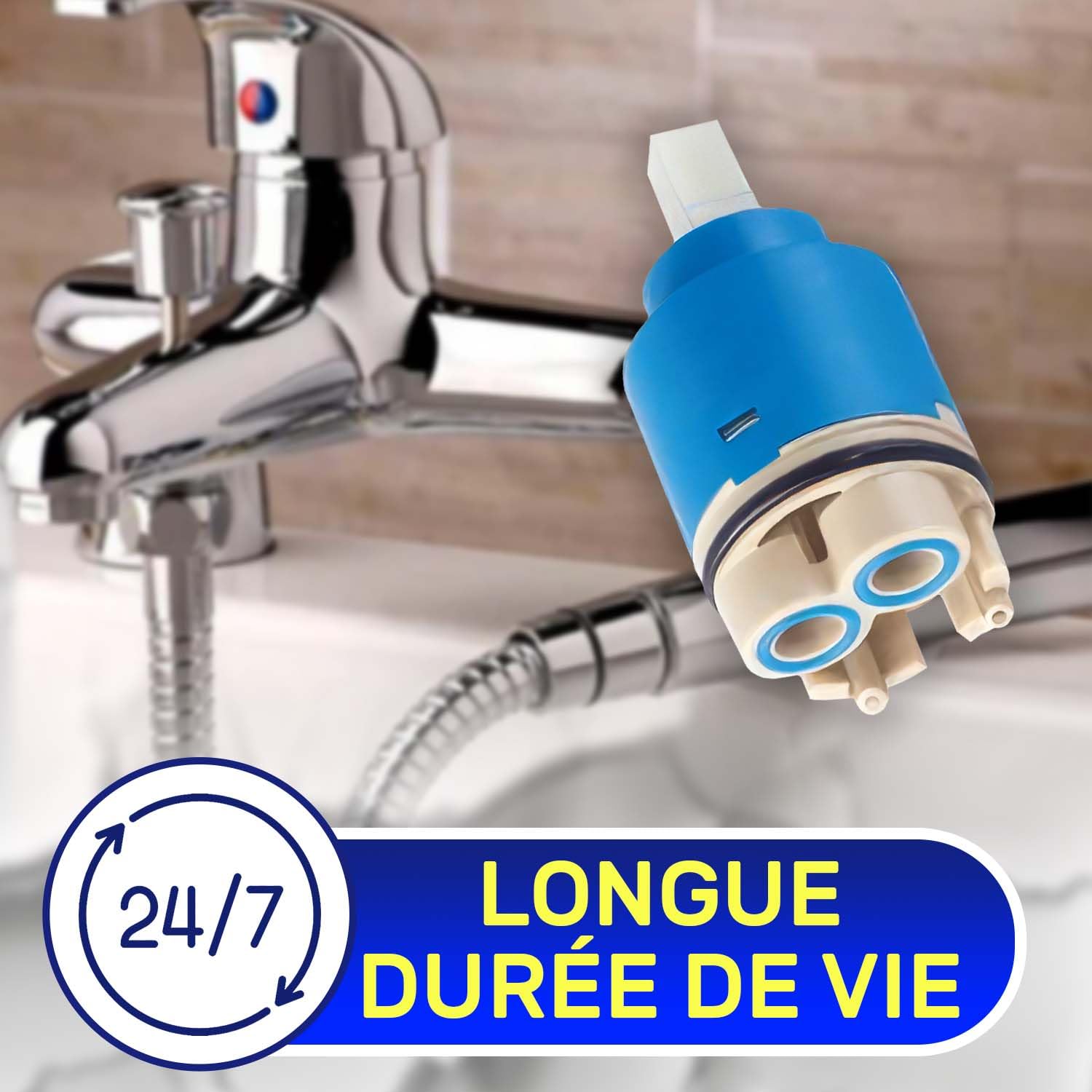 Cartouche et tête de robinet mitigeur
