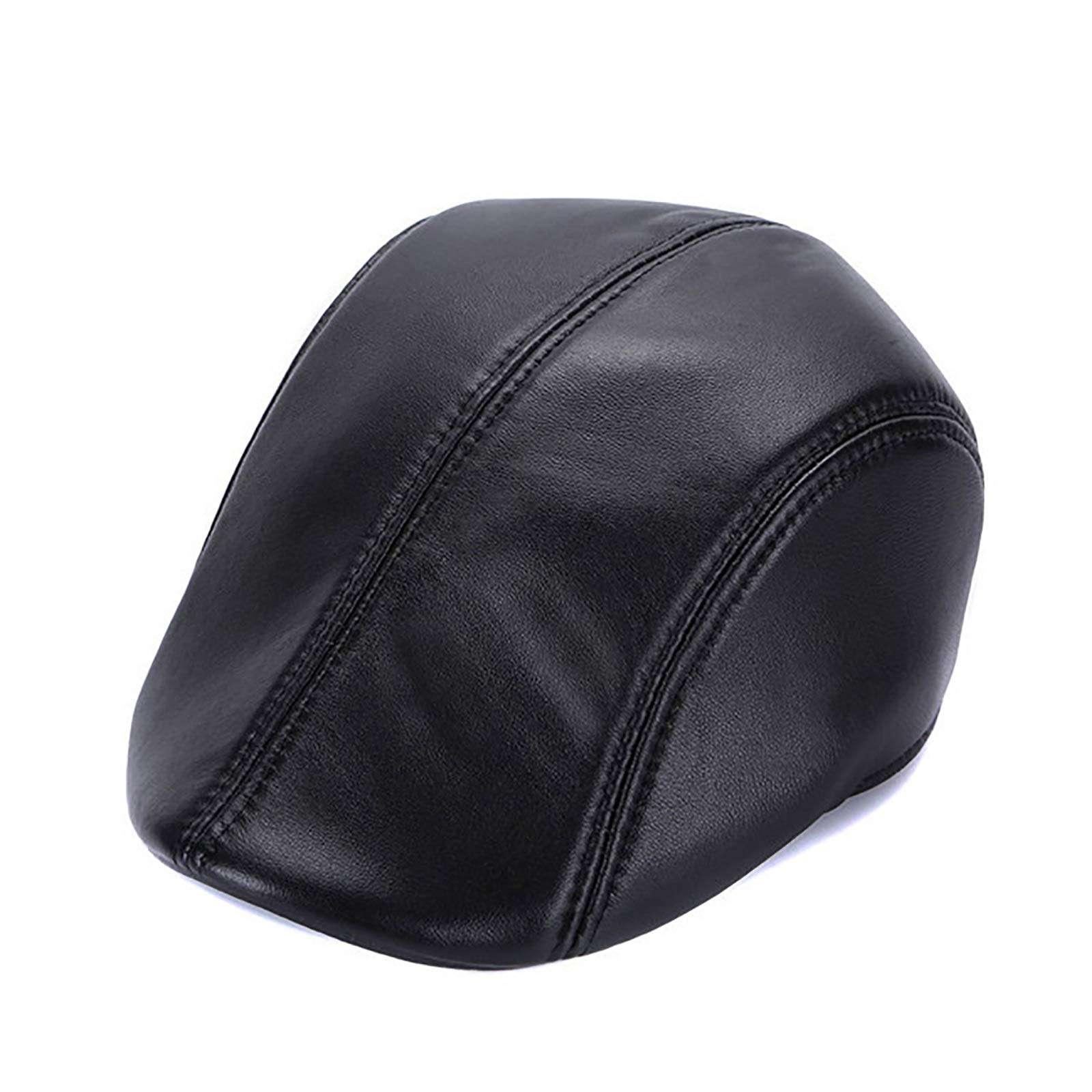 Béret en cuir ajustable homme hiver fini le froid avec cette casquette vintage de golf