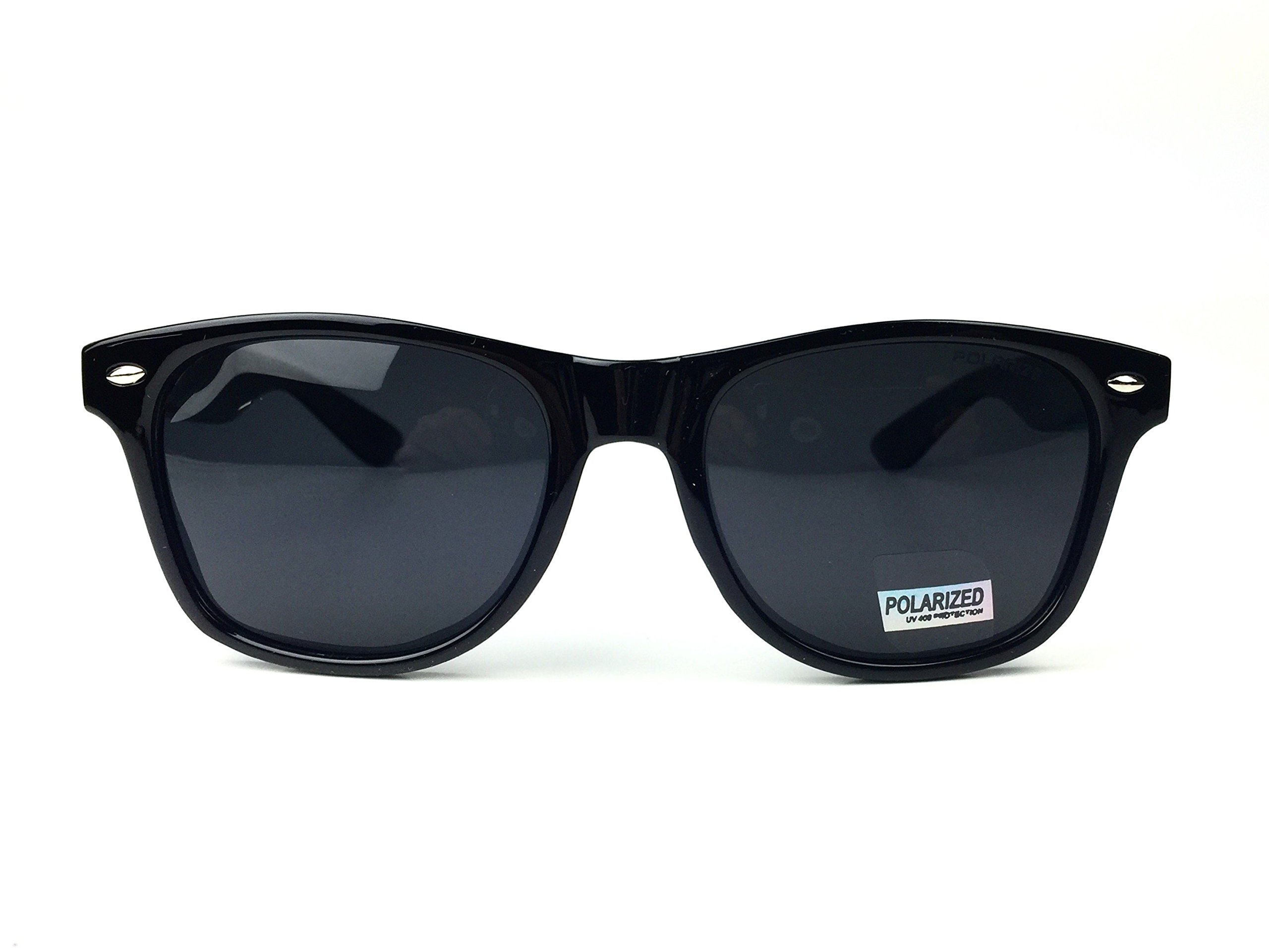 Goson UV400 Black Square Frame Polarized 52mm Sunglasses