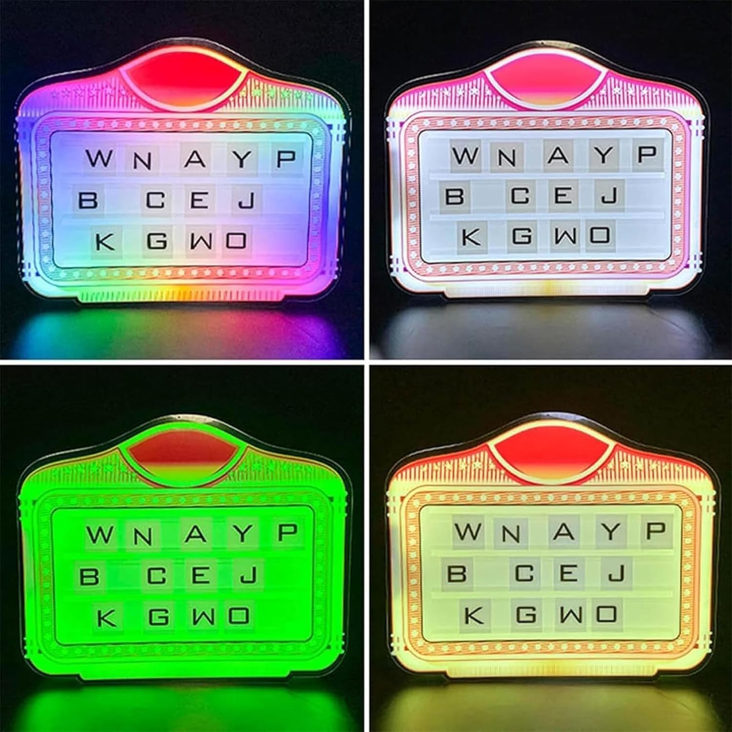 Insegna per Servizio Bottiglie per Discoteca, Personalizzata, con Lettere Colorate, Cartello Pubblicitario, con LED Luminoso, Portatile
