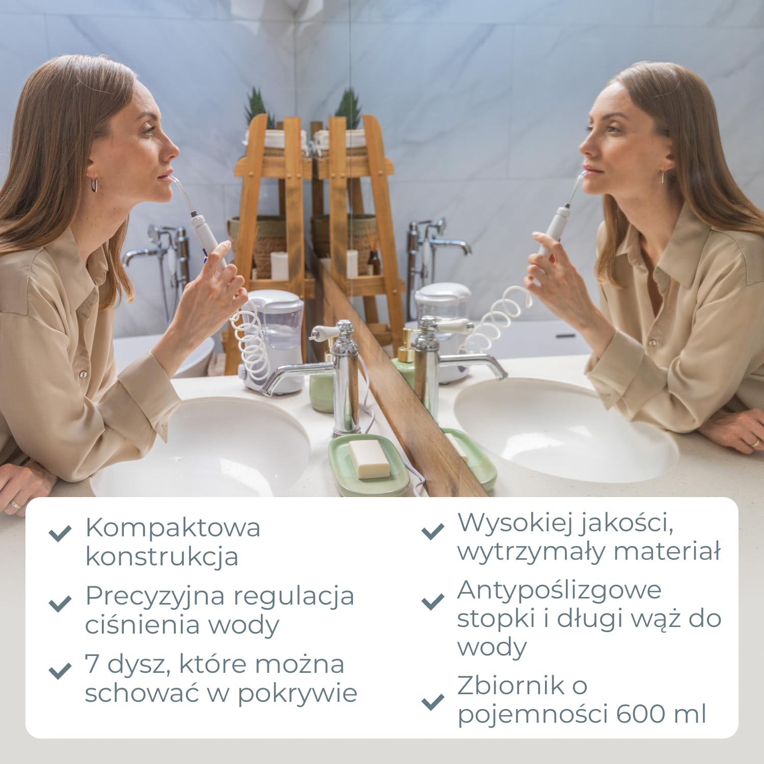 IRYGATOR DO ZĘBÓW STACJONARNY DENTYSTYCZNY B.WELL PRO-922 + 7 końcówek