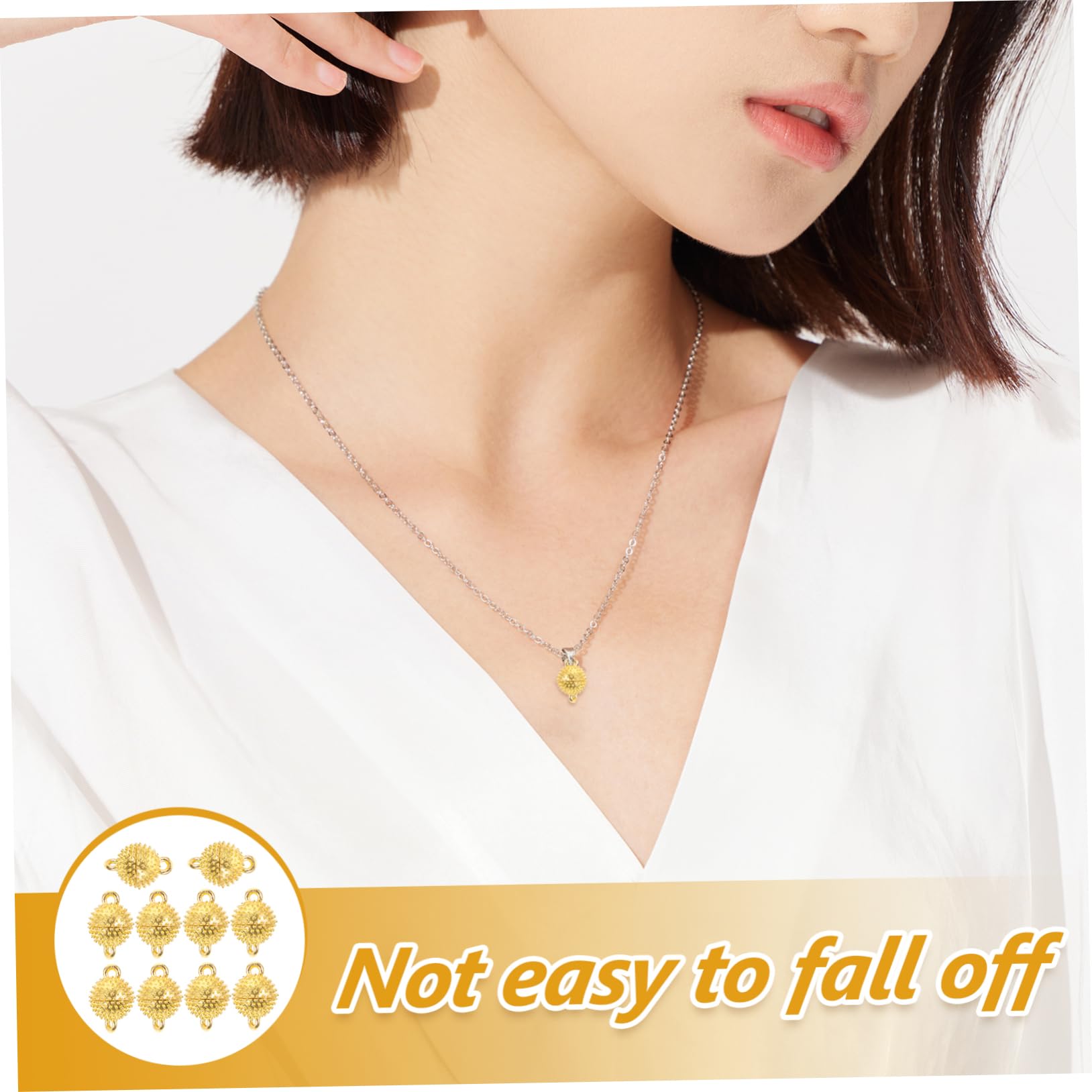 Lurrose 80stücke Magnetverschlüsse Für Schmuck Starke Magnetische Kettenverschlüsse Für Halsketten Und Armbänder Einfache Montage Und Elegantes Design Für Schmuckherstellung