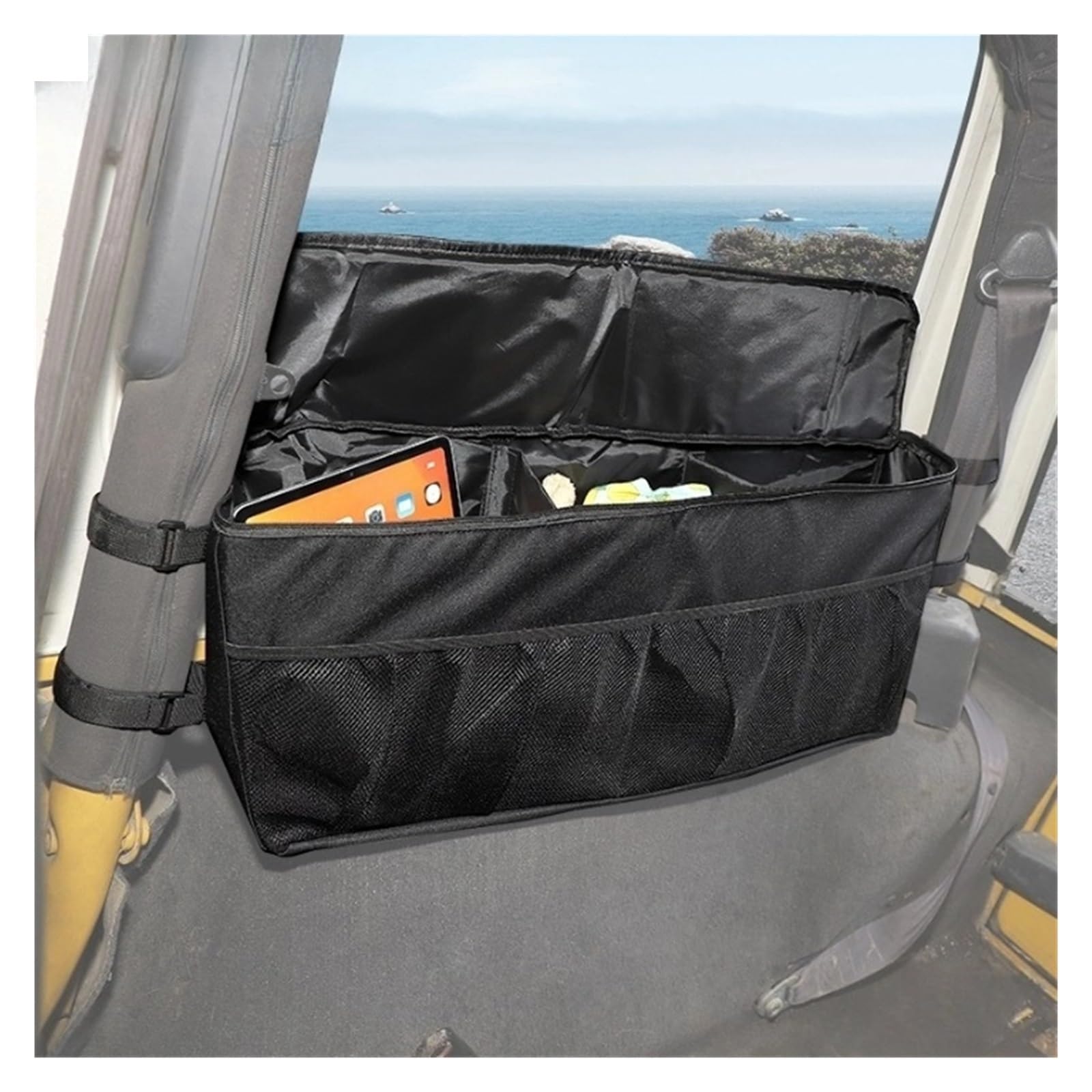 Bolsa organizadora de Almacenamiento for Ventana Lateral de Maletero de Coche, Accesorios compatibles con Jeep Wrangler TJ 1997, 1998, 1999, 2000, 2001, 2002, 2003, 2004, 2005, 2006, Organizador