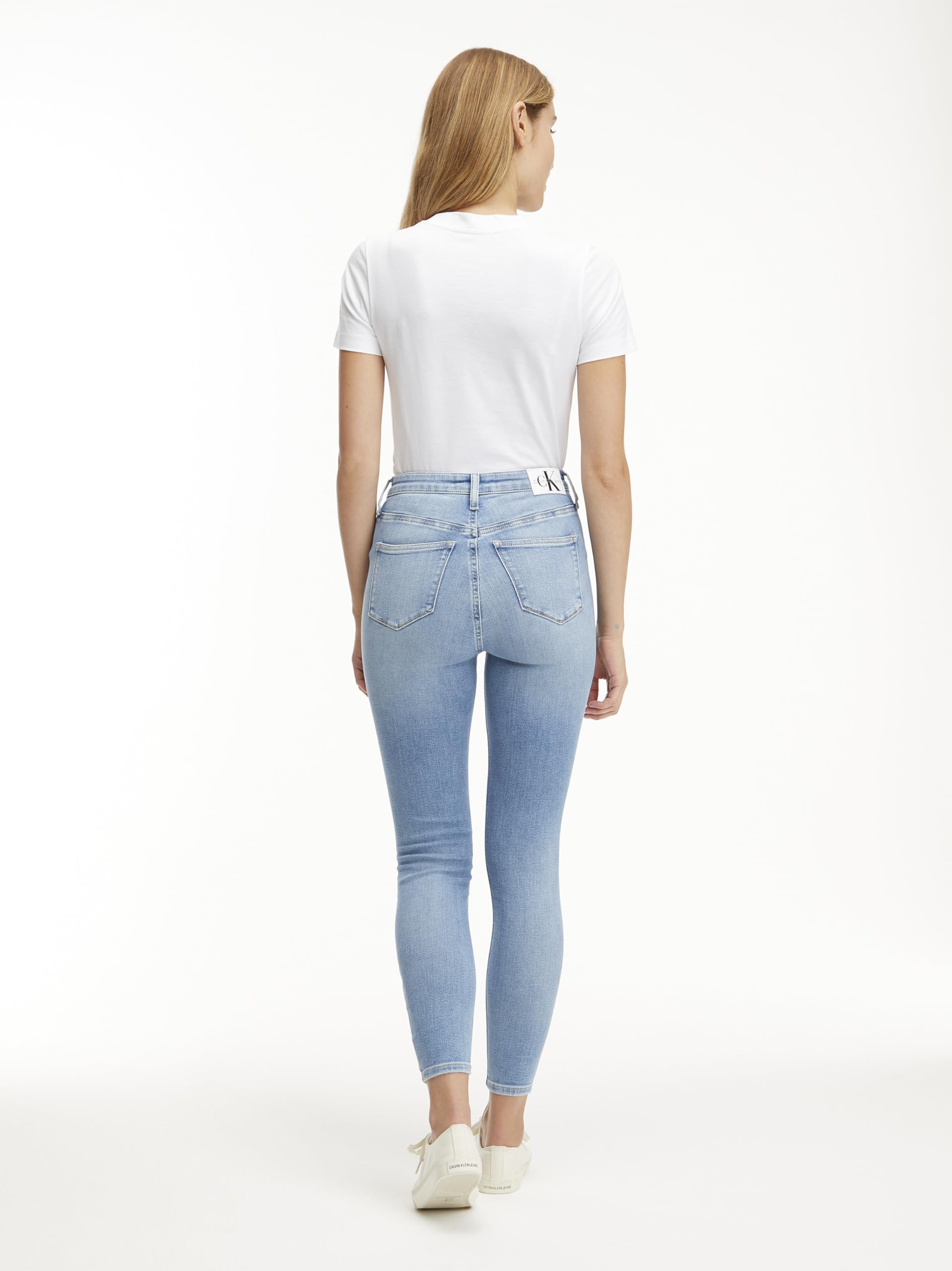 Calvin Klein Jeans - High Rise Super Skinny Ankle J20j221583, Pantaloni Donna