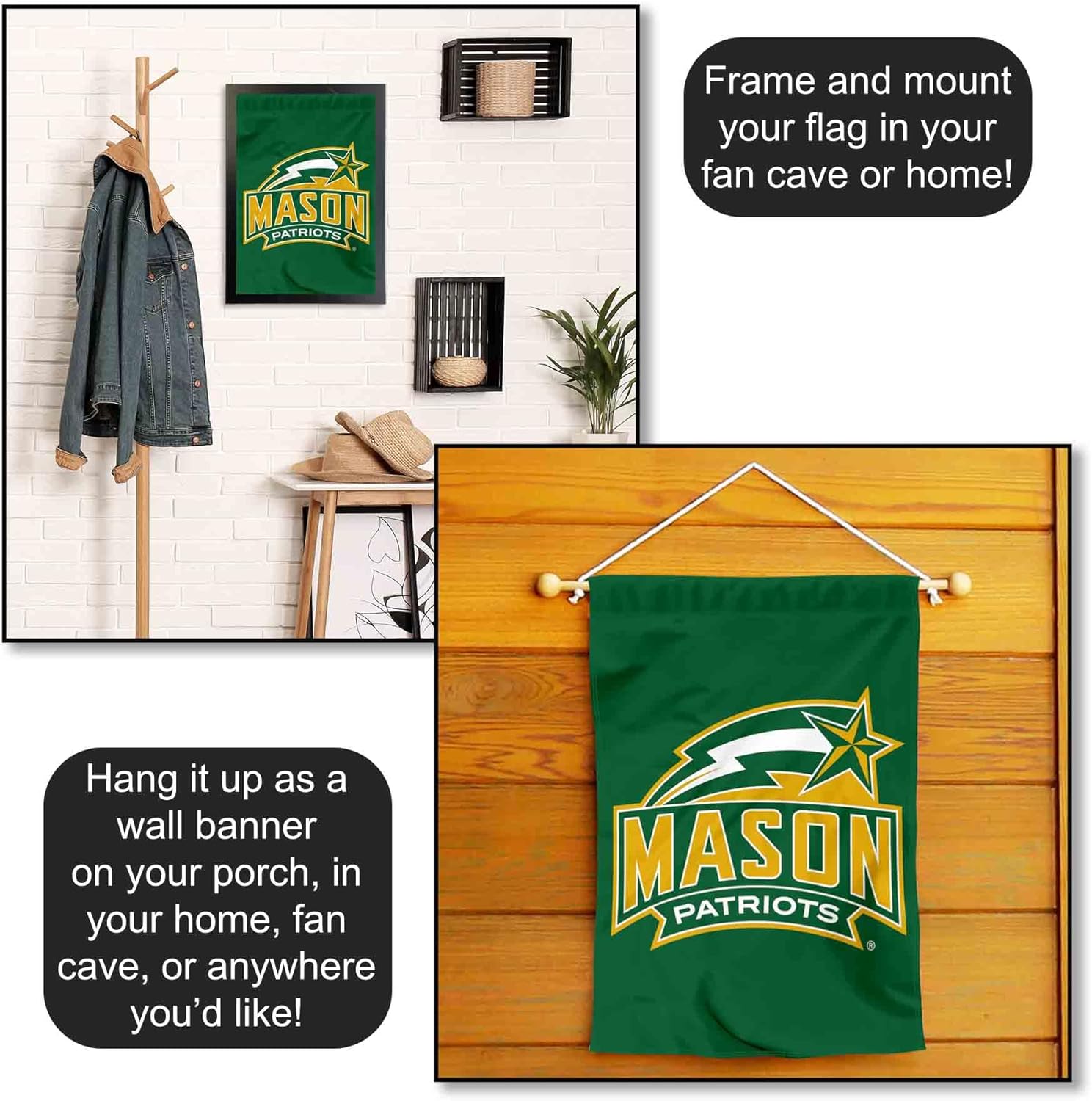 George Mason Patriots Garden Flag