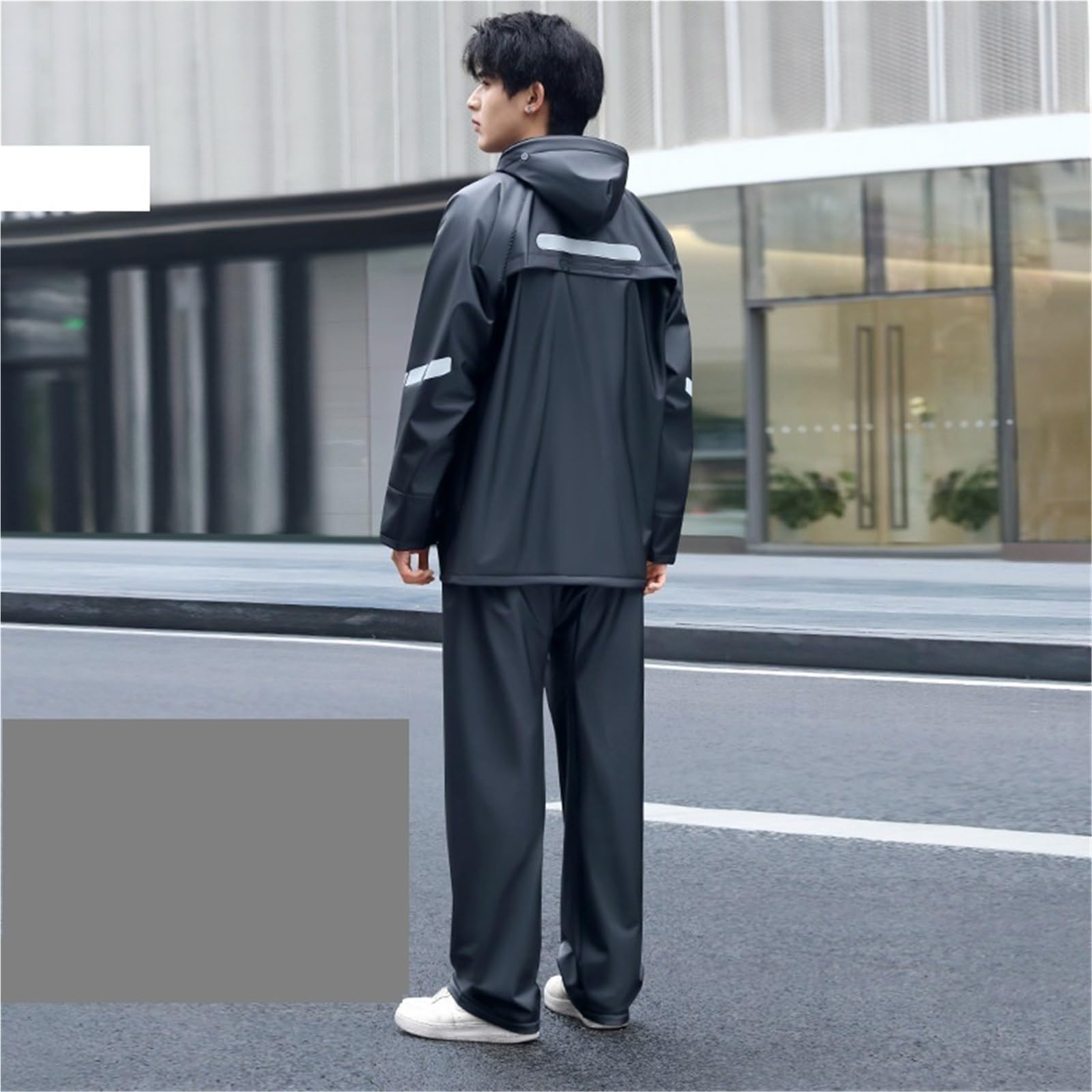 Set di pantaloni impermeabili divisi in PVC