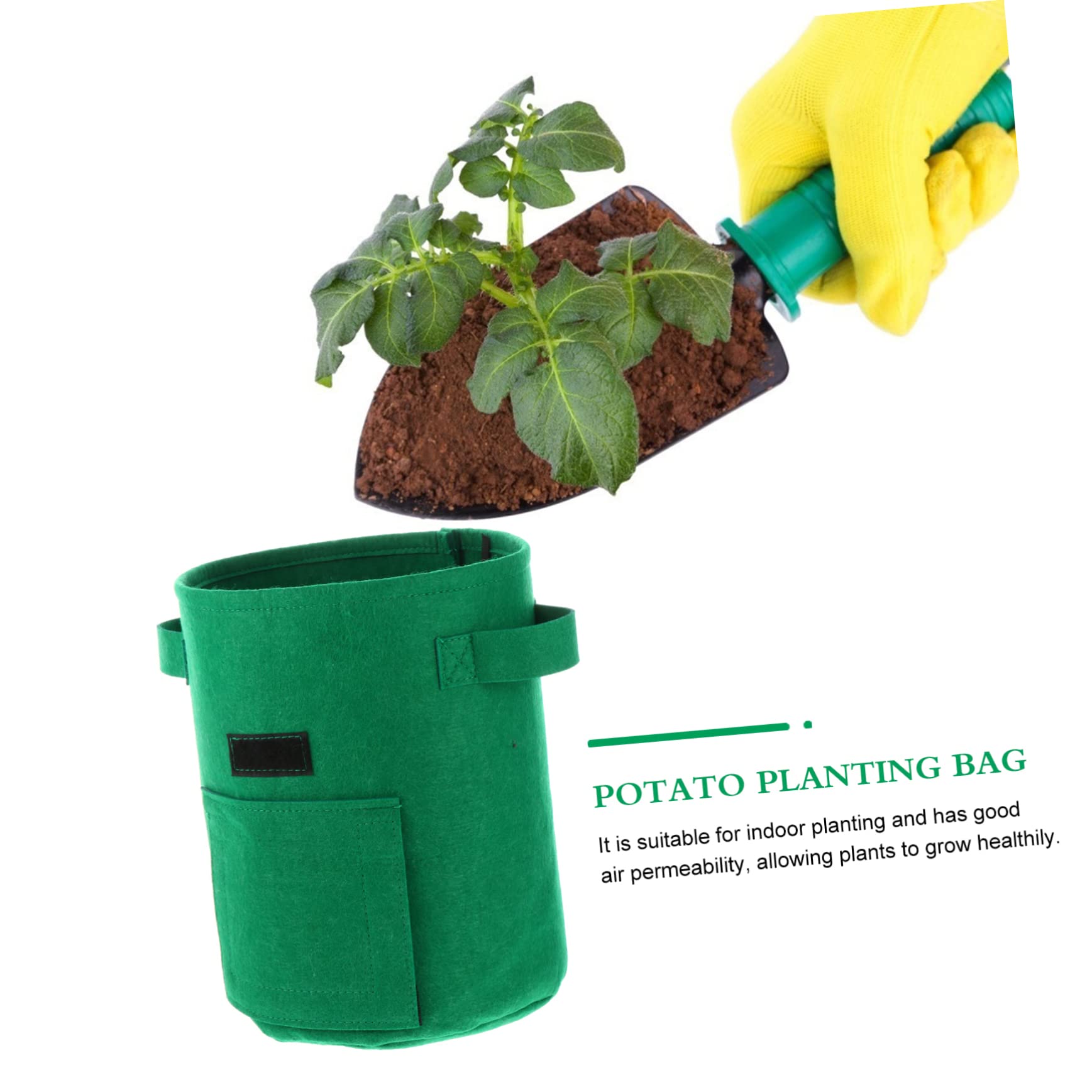 Toddmomy 2 Sätze Pflanzsack Atmungsaktive Pflanzenbeutel Für Kartoffeln Und Tomaten Gallonen Wasserdichtes Material Robust Und Wiederverwendbar 2 Stücke * 2
