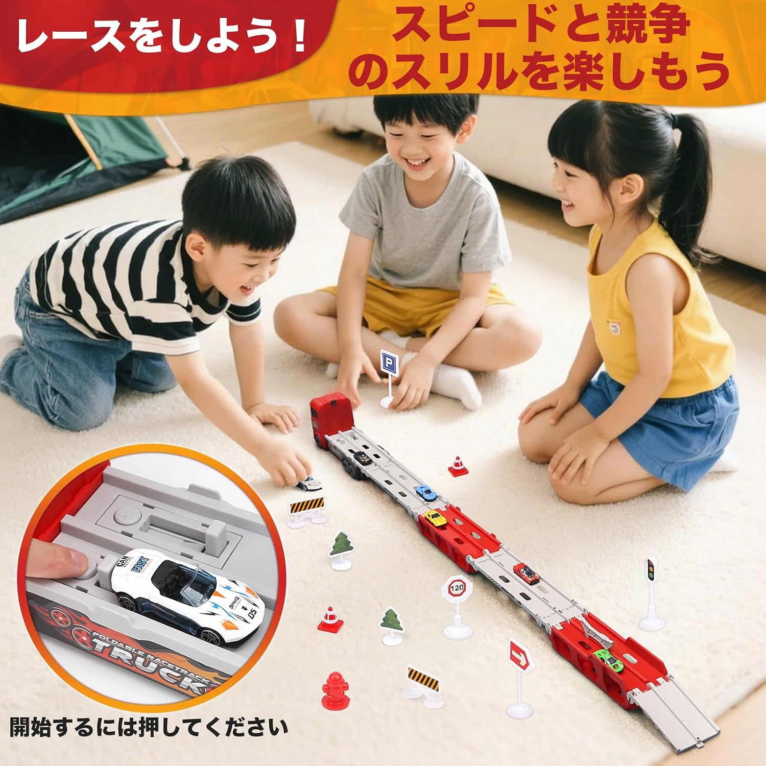 Joyreal Car Toy - Набор строительных машин 1шт. машинка для хранения 6шт. Набор мини-машинок Игрушечная машина - рабочая машинка 3, 4, 5, 6 лет, Рабочая машинка, Подарок на День рождения для мальчиков и девочек, Детские автомобильные игрушки, развивающие игрушки, фото 4