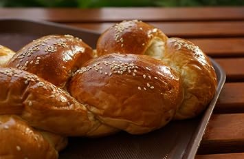 The Kosher Cook Silicone Braided Challah Mold - Small - Braided Oval Challah Pan - Challah Bread Baking Mold - No Shaping Required