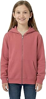 HOODLIFE Kids Zip-Up Hoodie Sweatshirt – Soft Cotton Fleece Hooded Jacket with Kangaroo Pockets – Warm Casual Hoodie for G...