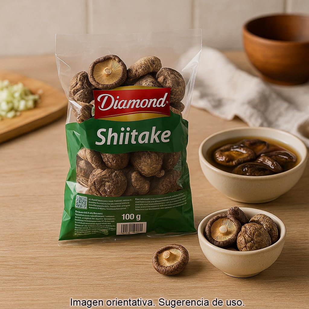 Setas Shiitake deshidratadas 100 g Ingrediente umami para ramen caldos guisos salteados arroces y salsas