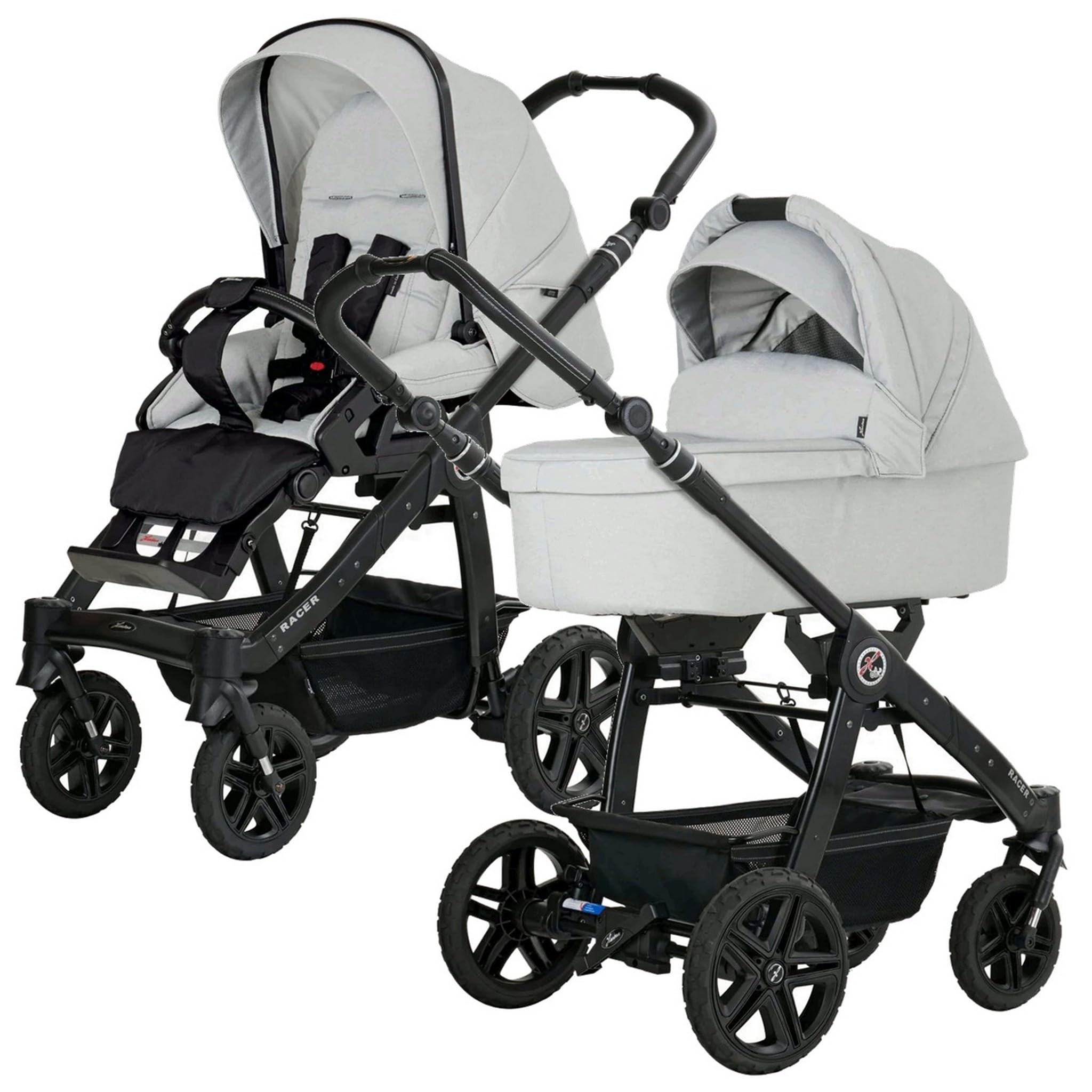Hartan Kombikinderwagen Racer GTS Set inkl. Babywanne trend soft cloud | 1223273626