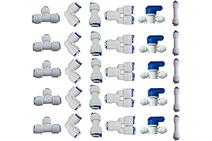 Lemoy Super Value 30 Pack 1/4 '' Water Pipe Straight Water Line...