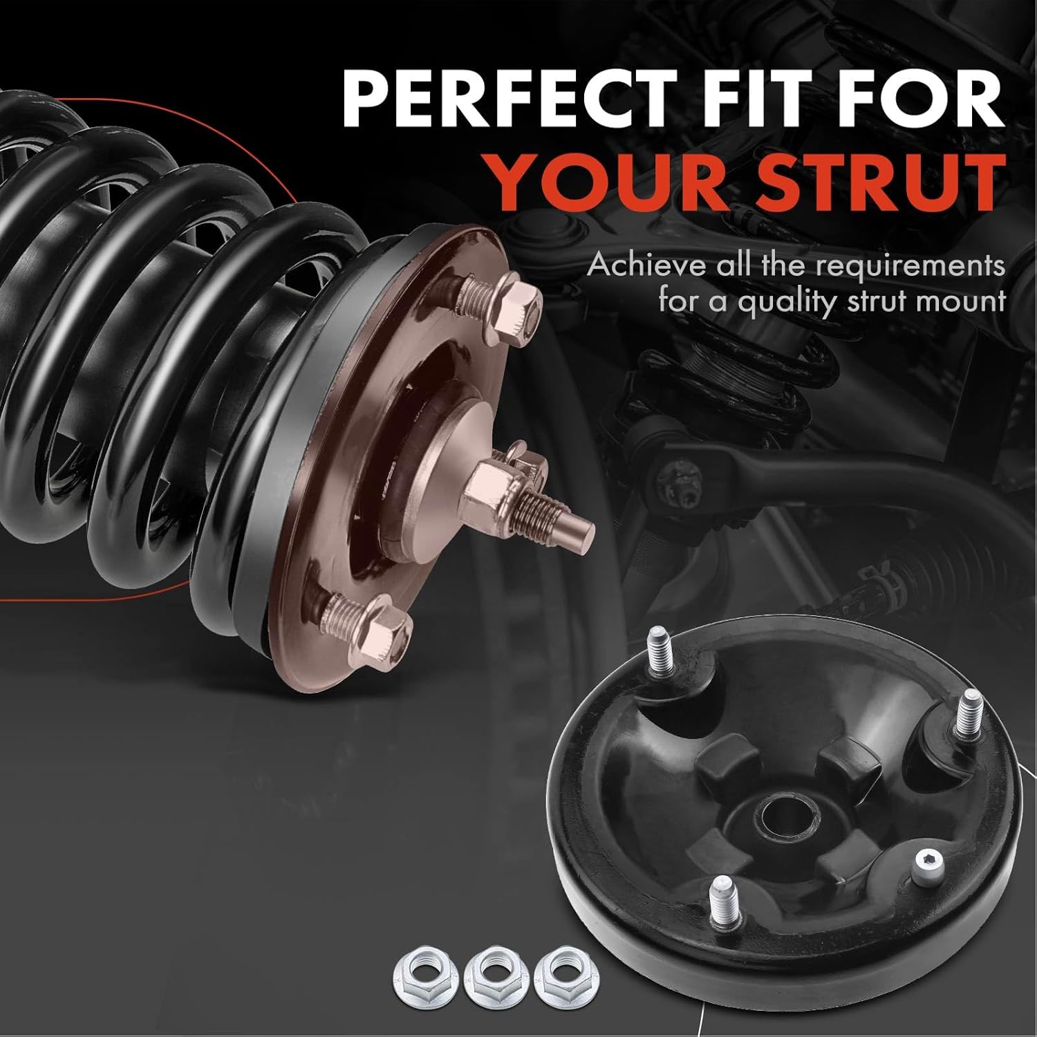 A-Premium Front Driver or Passenger Side Suspension Strut Mount Compatible with BMW E53 Series X5 2000-2006