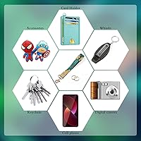 Vista 130 de Ecovision - Llavero con correa para llaves, llaveros de pulsera con 2 argollas para llaves para mujer