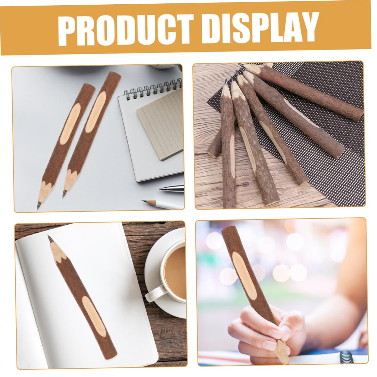 SHINEOFI 50piezas Lápices De Madera Naturales De Pack De Lápices Portátiles Para Estudiantes Herramienta De Dibujo y Escritura Biodegradables y Prácticos
