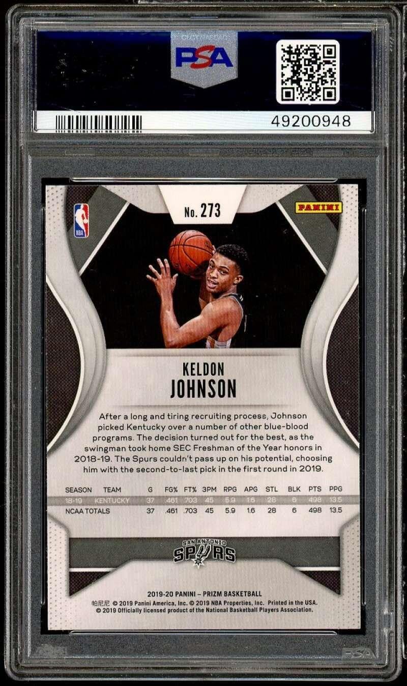 Keldon Johnson Rookie Card 2019-20 Panini Prizm #273 PSA 10 - Basketball Slabbed Rookie Cards