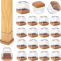 Vista 10 de 16 piezas de nuevos protectores de patas de silla para suelos de madera dura, protectores de patas de silla de silicona, protectores de suelo