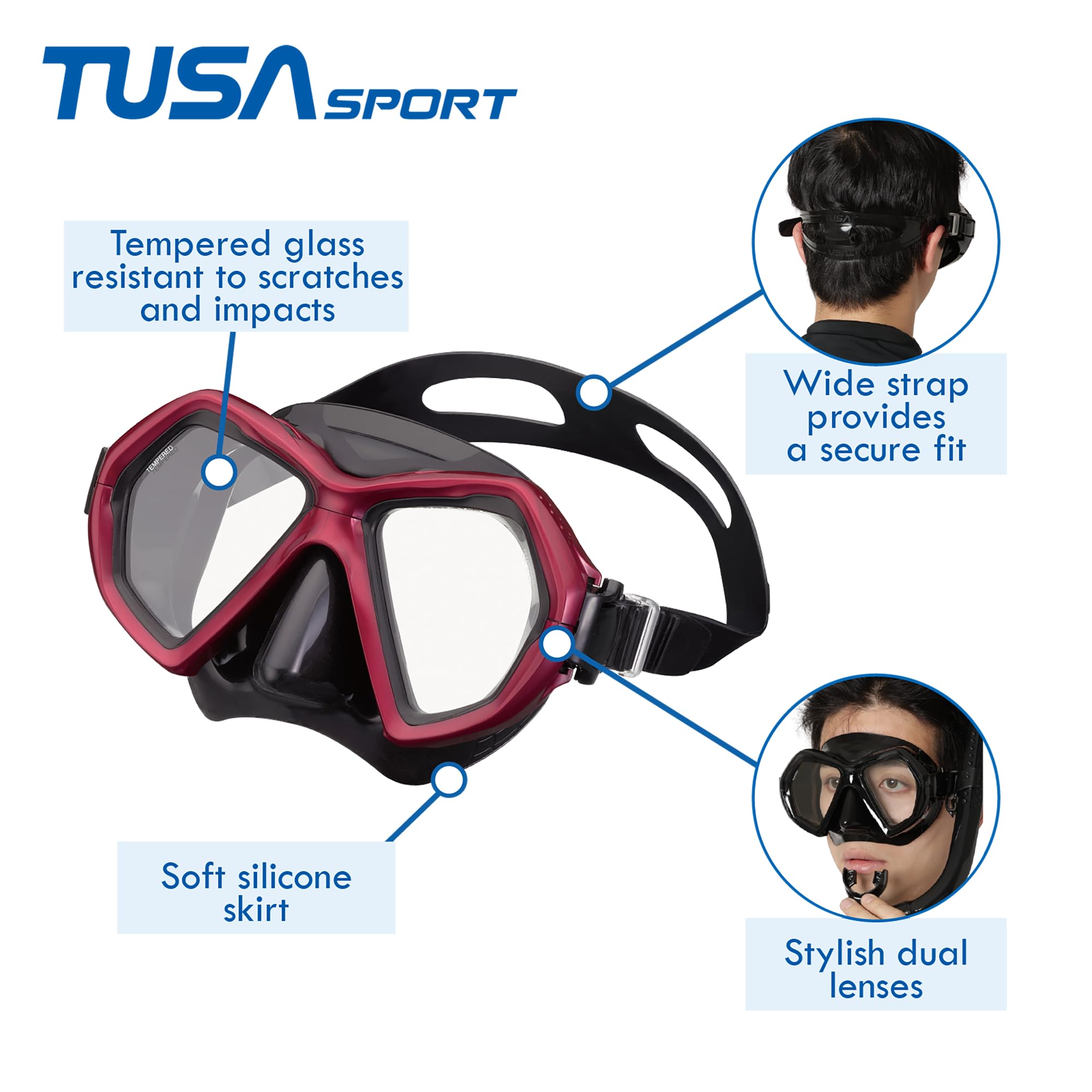 TUSA X-Plore maska / fajka Combo