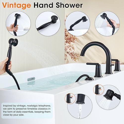 Miniatura 5 de Wintap Grifo de bañera WT-9808BK