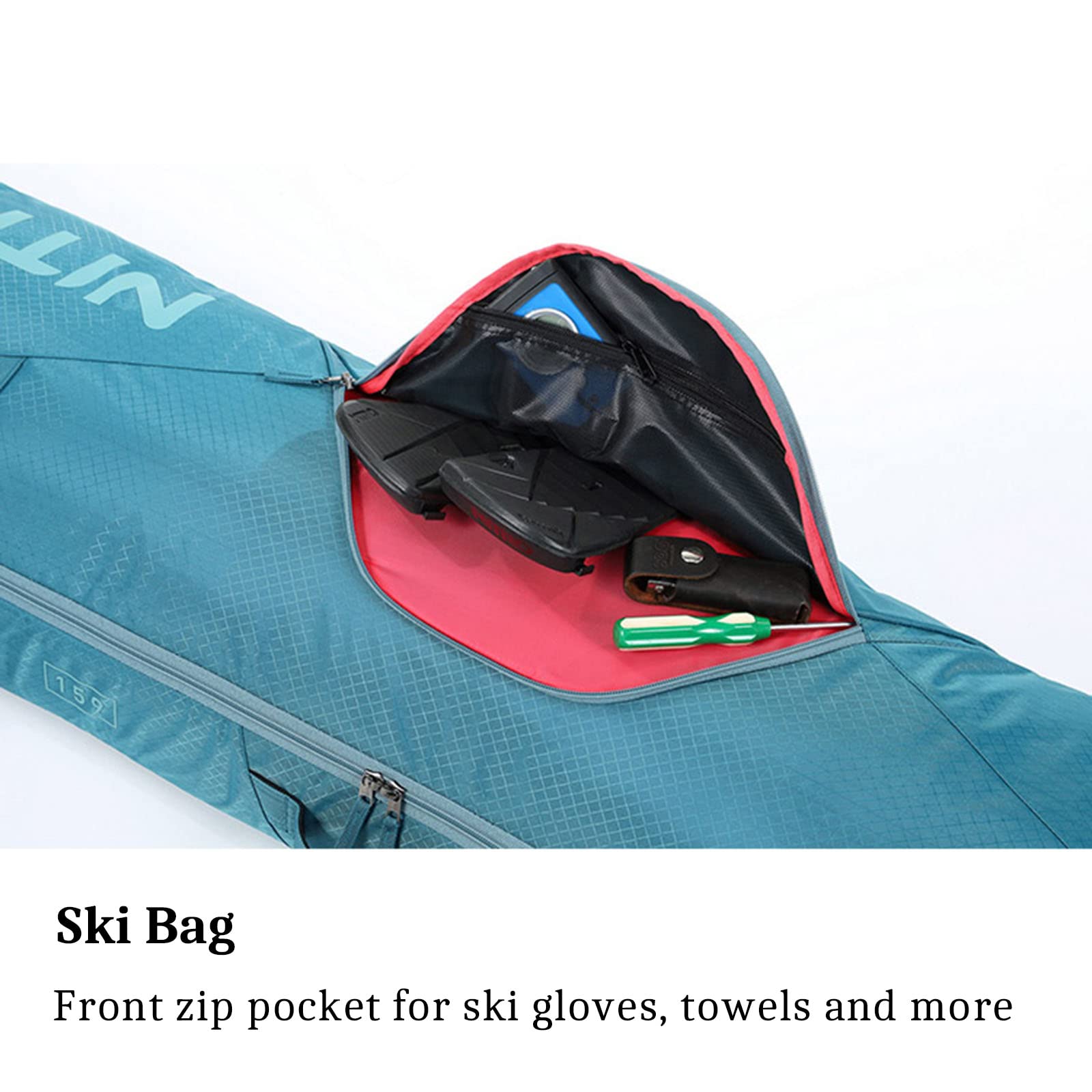 Borsa Da Viaggio Per Snowboard Impermeabile E Imbottita - 145x40cm - Foto 7