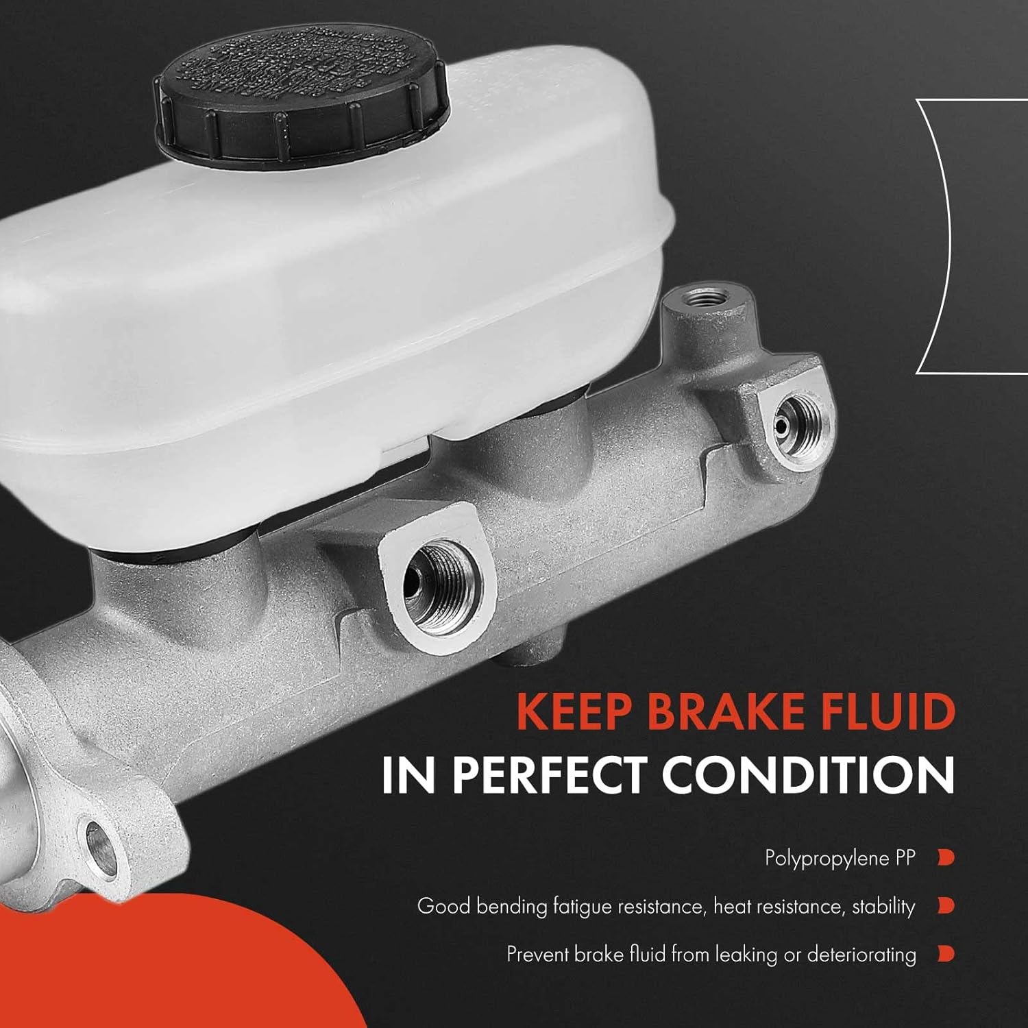 A-Premium Brake Master Cylinder with Reservoir and Cap Compatible with Ford and Lincoln Vehicles - For F-150, F-250, F-250 HD, F-350, Expedition, Blackwood, Navigator - Replaces F75Z2140KA
