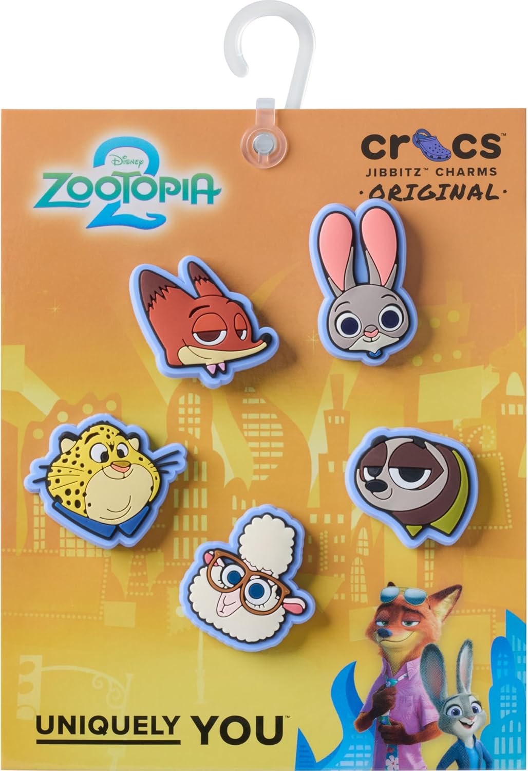 Crocs Jibbitz Disney Shoe Charm Packs, Zootopia, 5-Pack - Image 4