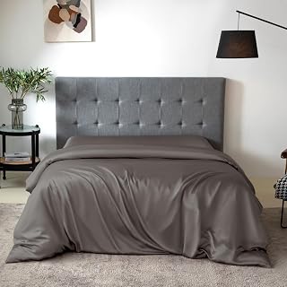 THXSILK Silk Duvet Cover Cal King Charcoal