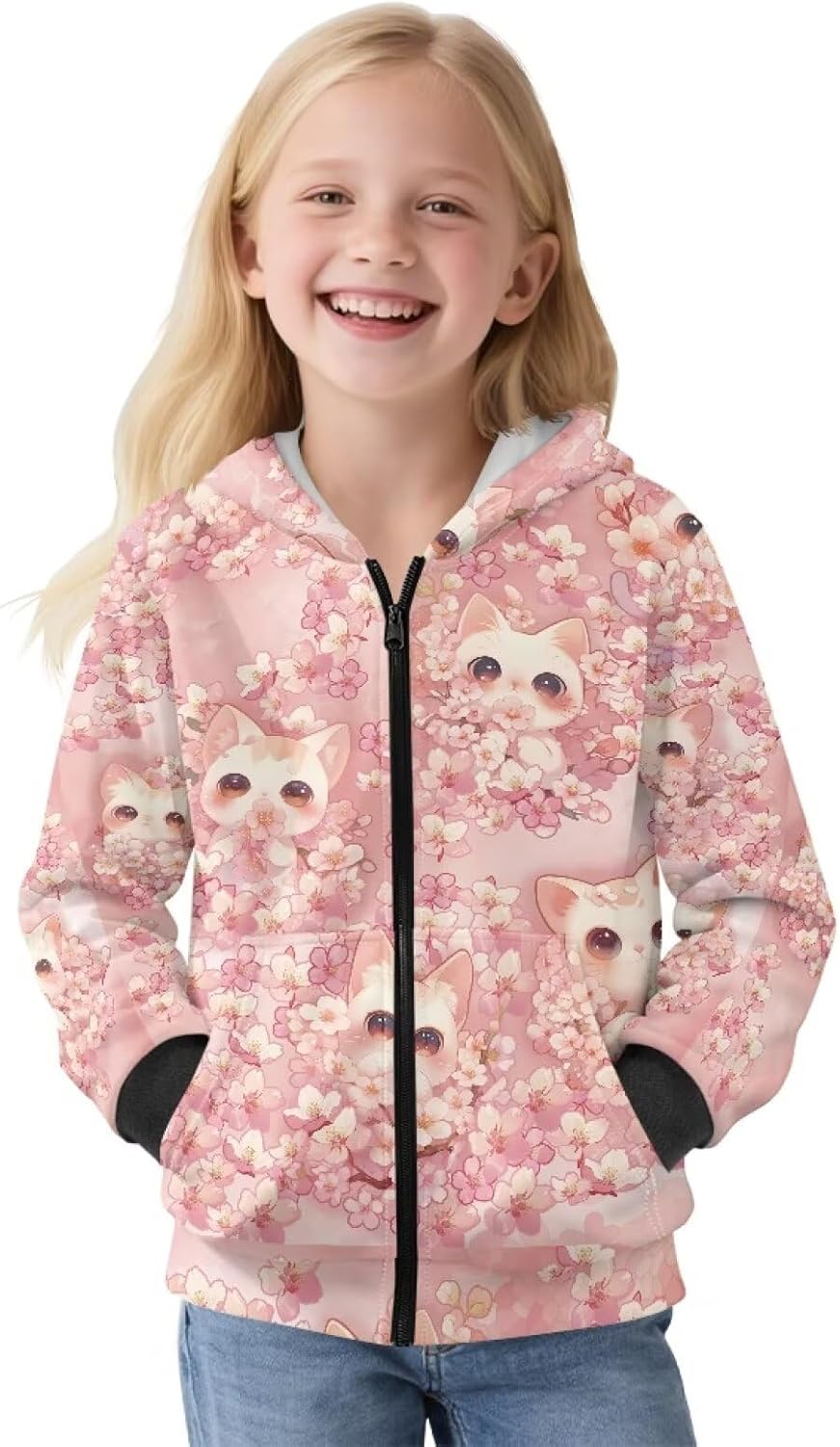 GePrint Girls Hoodie Warm Comfortable Casual Pullover Shirts Soft Relaxed Oversized Daily Wear for Girls